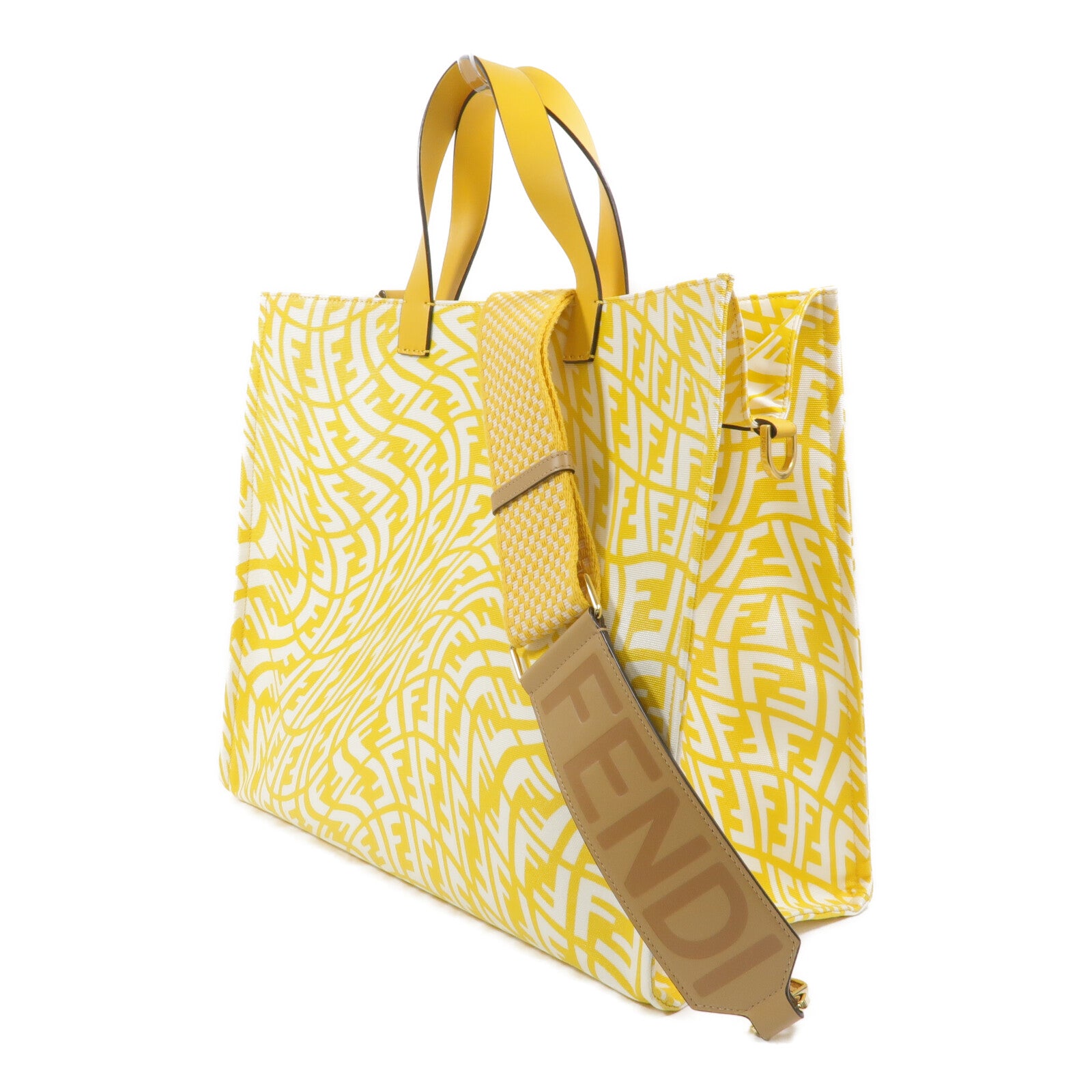 FENDI 帆布FF Vertigo Tote手挽肩背兩用袋