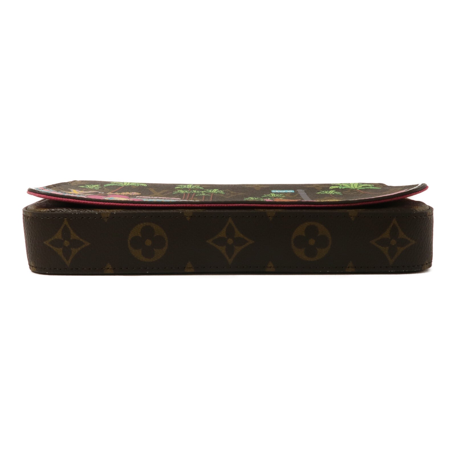 LOUIS VUITTON Monogram Hollywood Xmas Felicie Pochette鏈帶肩背袋