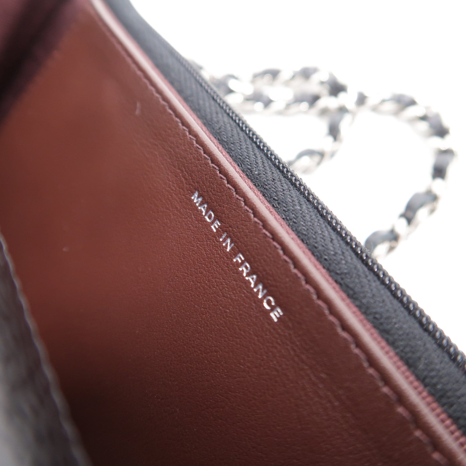 CHANEL 牛皮皮革Wallet On Chain鏈帶肩背袋
