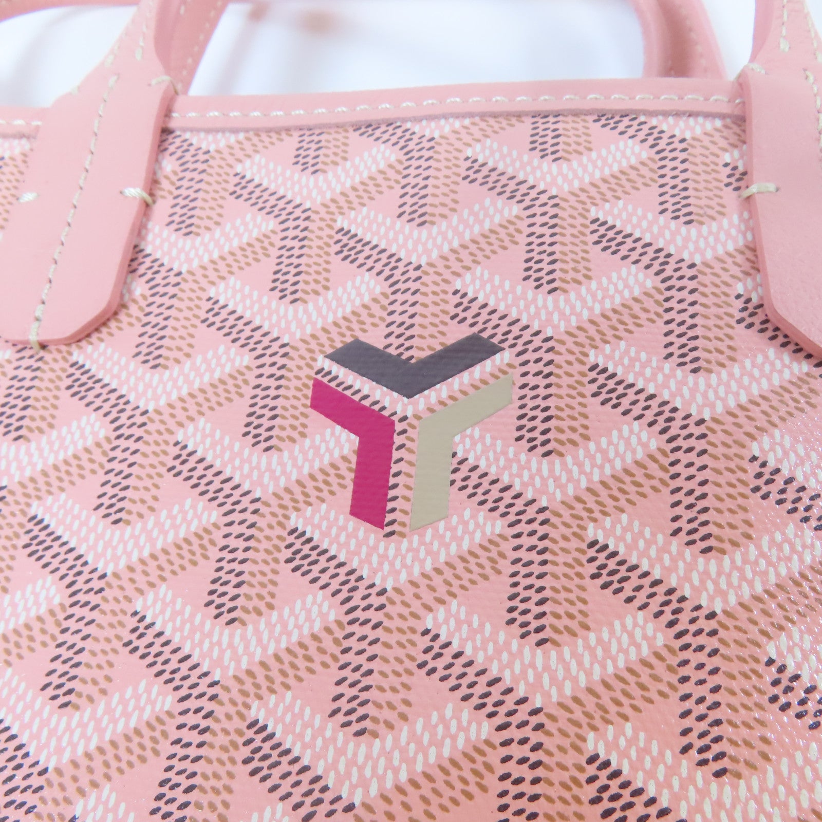 GOYARD 塗層帆布2 Way Shoulder Bag手挽肩背兩用袋粉紅色
