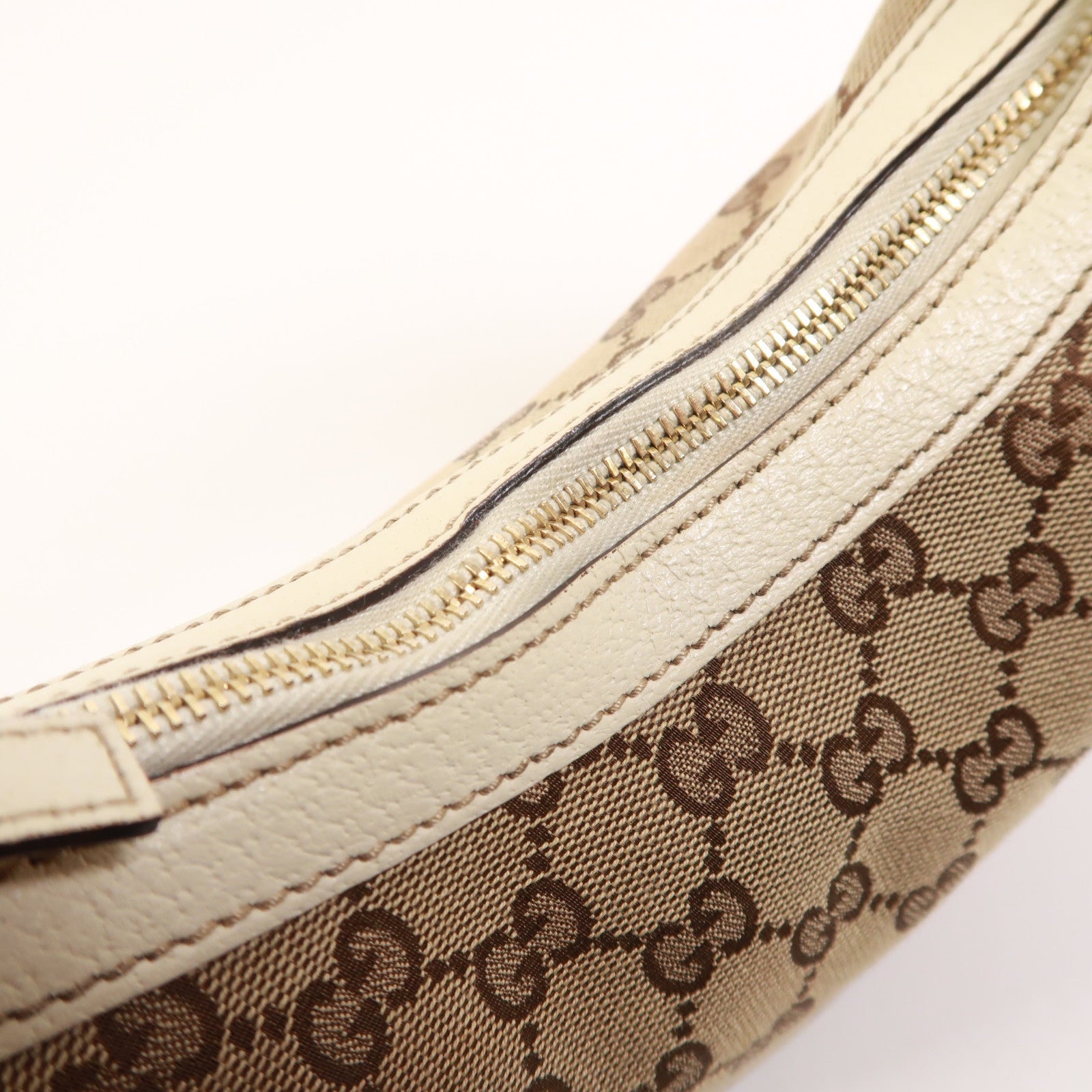 GUCCI 帆布Shoulder Bag金扣肩背袋