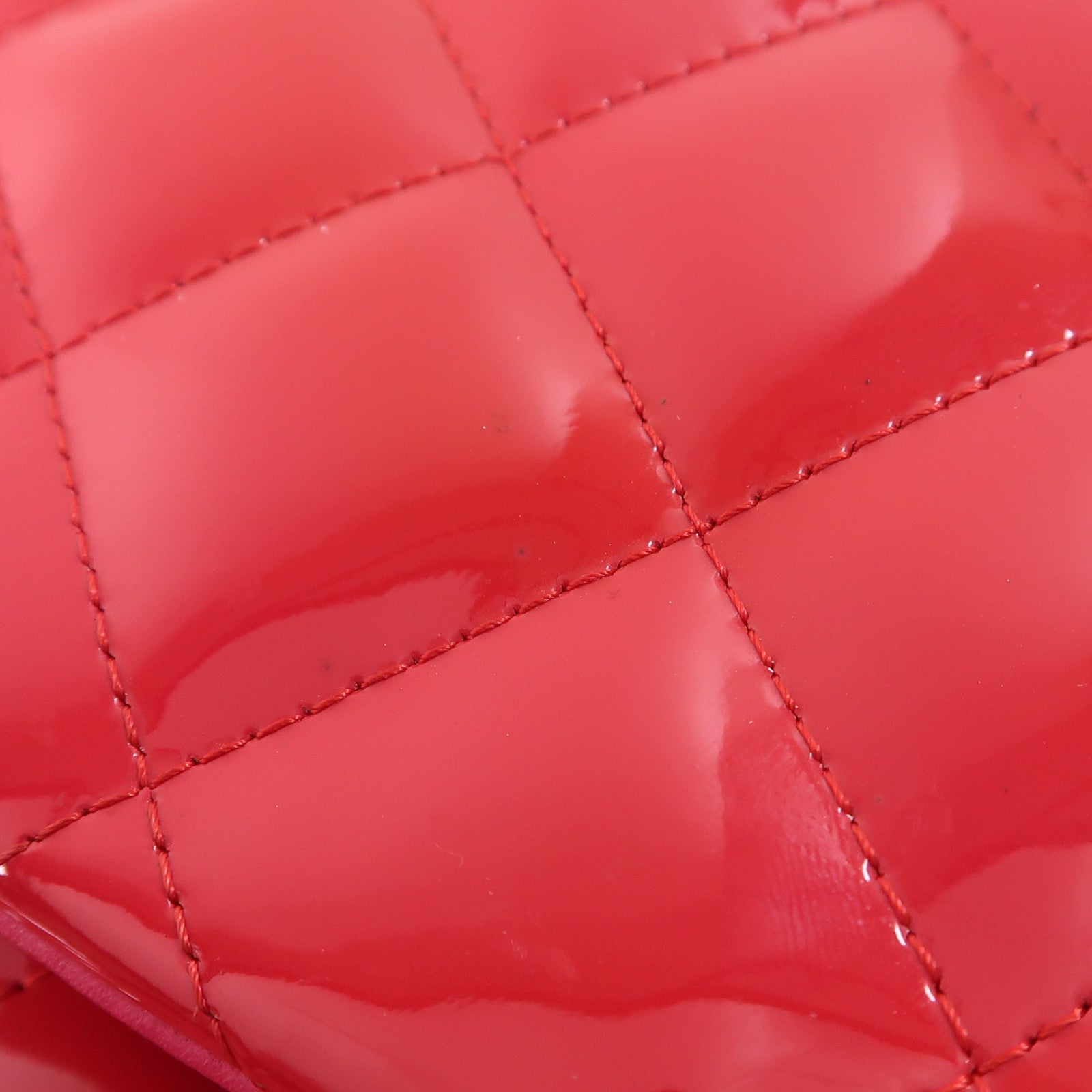 CHANEL 漆皮皮革Large Classic銀扣鏈帶肩背袋