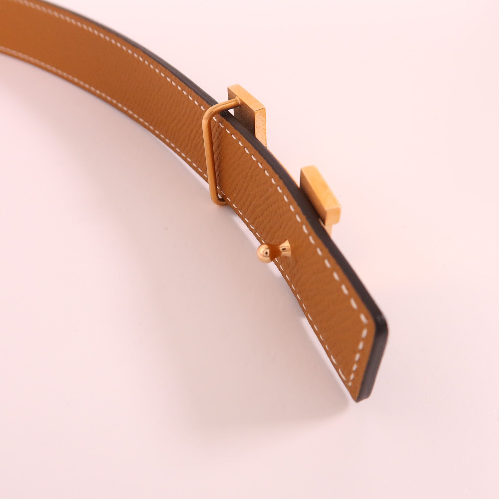 HERMES Epsom皮革Belt 70cm皮帶89 Noir