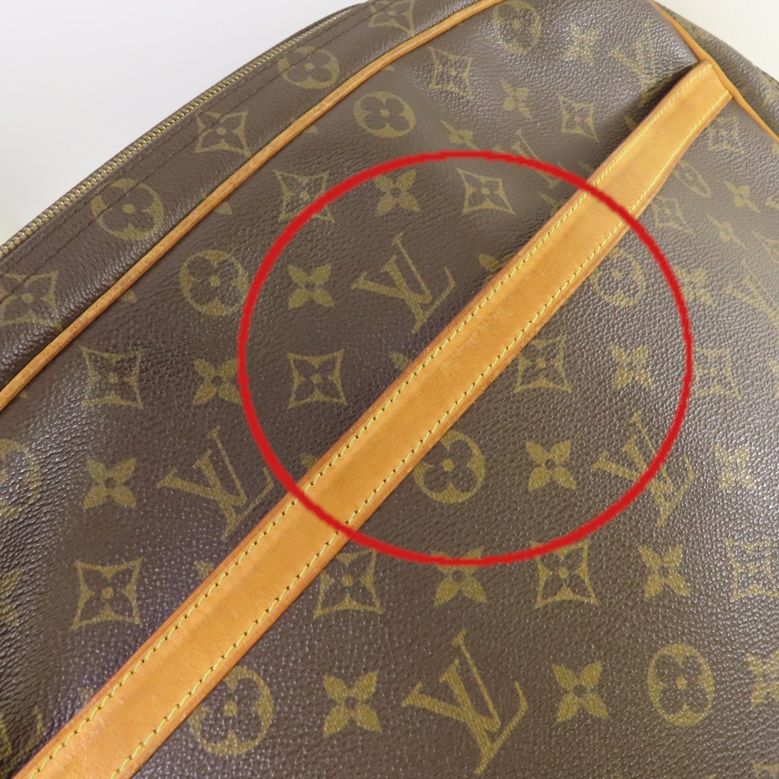 LOUIS VUITTON 【激減優惠】Monogram Reporter GM Shoulder Bag肩背袋啡色