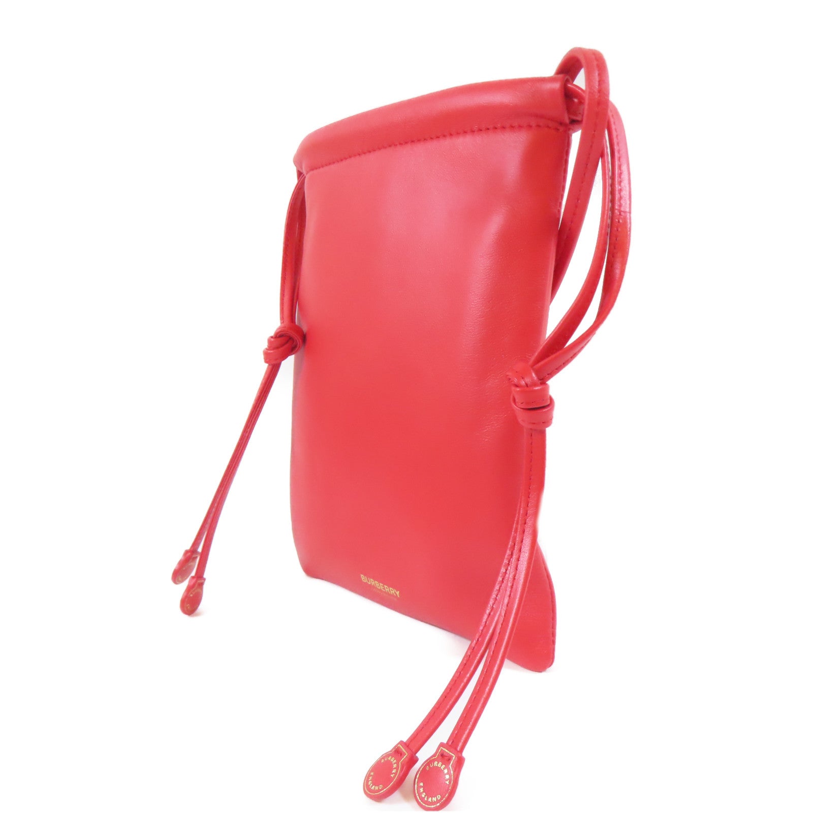 BURBERRY 牛皮皮革Shoulder Bag肩背袋紅色