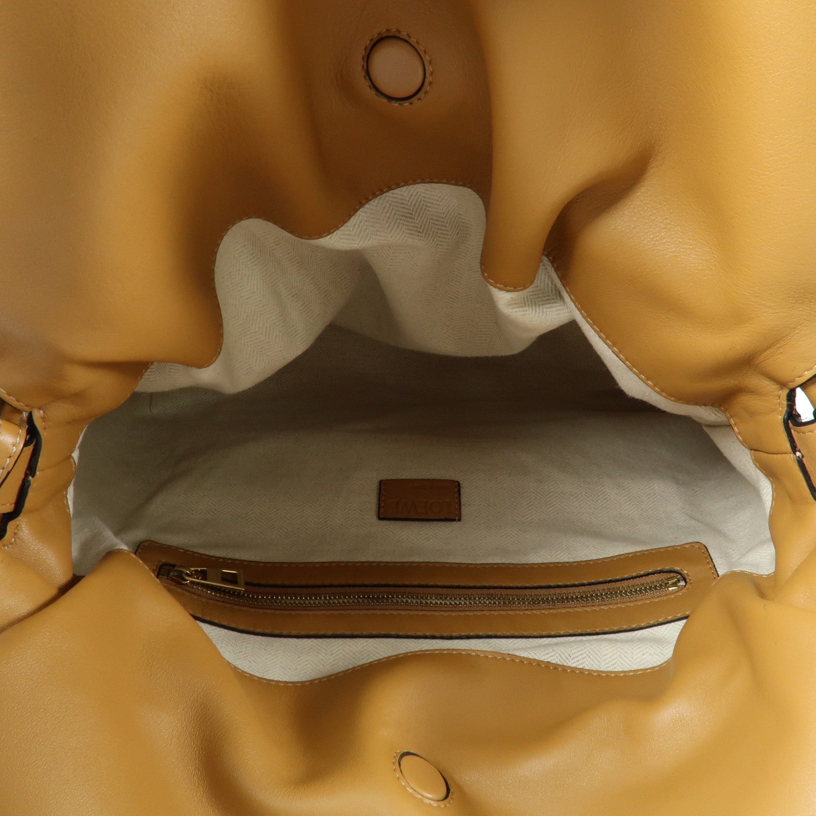 LOEWE 羊皮皮革Flamenco Medium金扣肩背袋