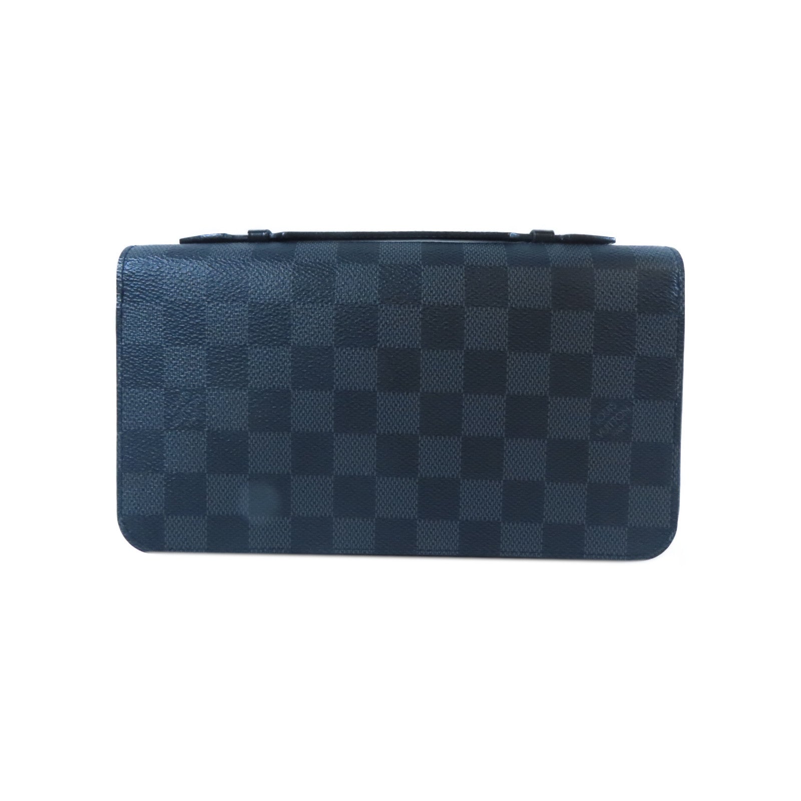 LOUIS VUITTON 【激減優惠】Damier Graphite Zippy XL銀扣長錢包黑色
