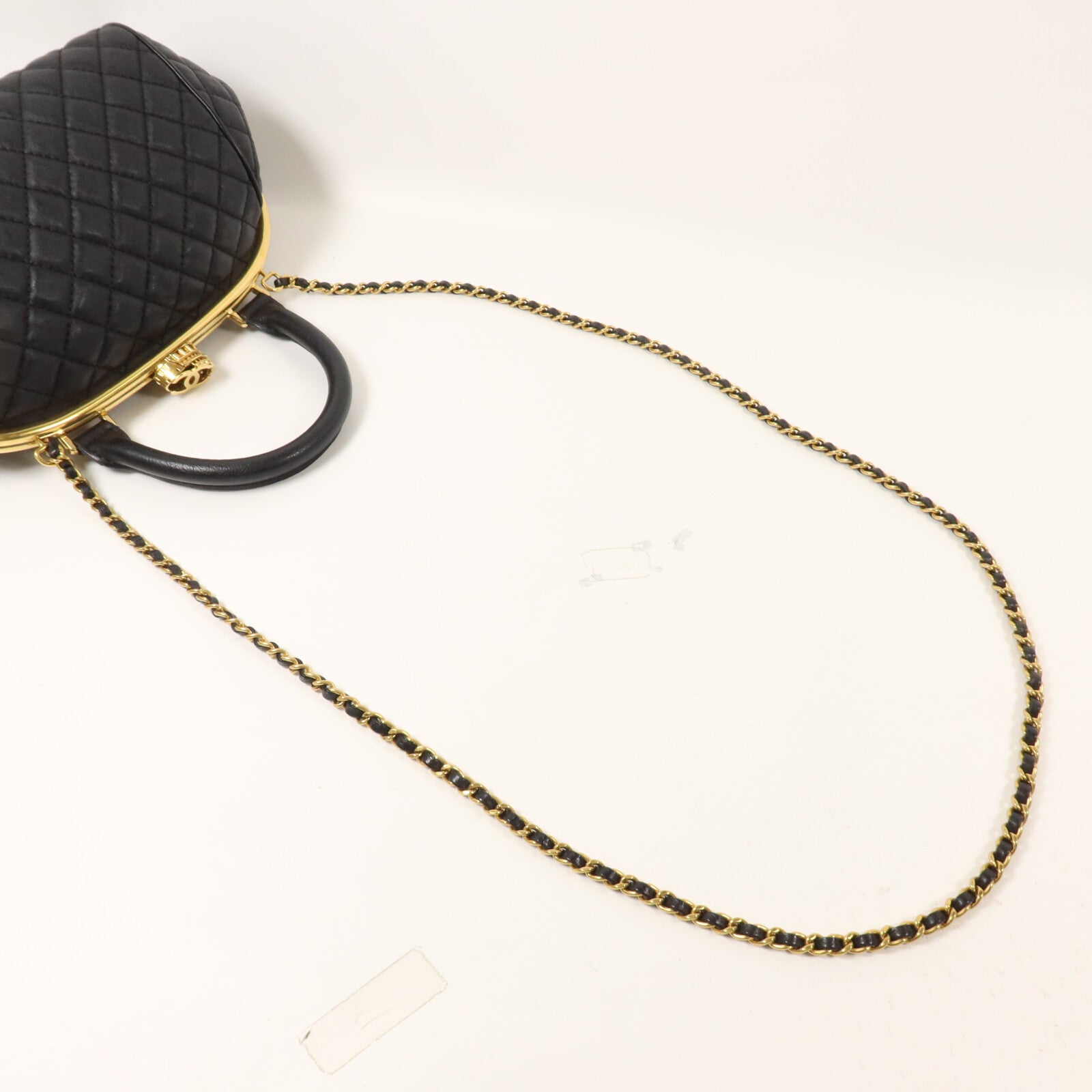 CHANEL 牛皮皮革Shoulder Bag鏈帶手挽肩背兩用袋