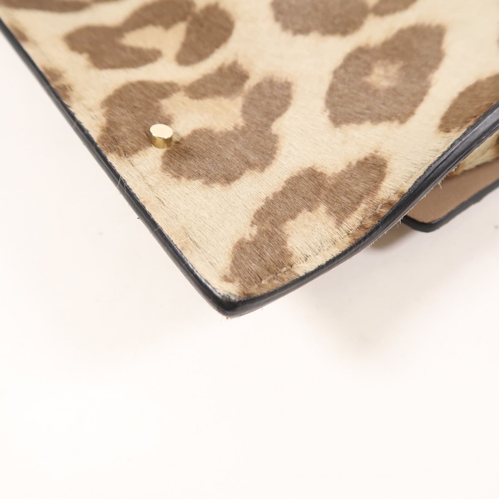 Valentino 馬毛Shoulder Bag金扣肩背袋