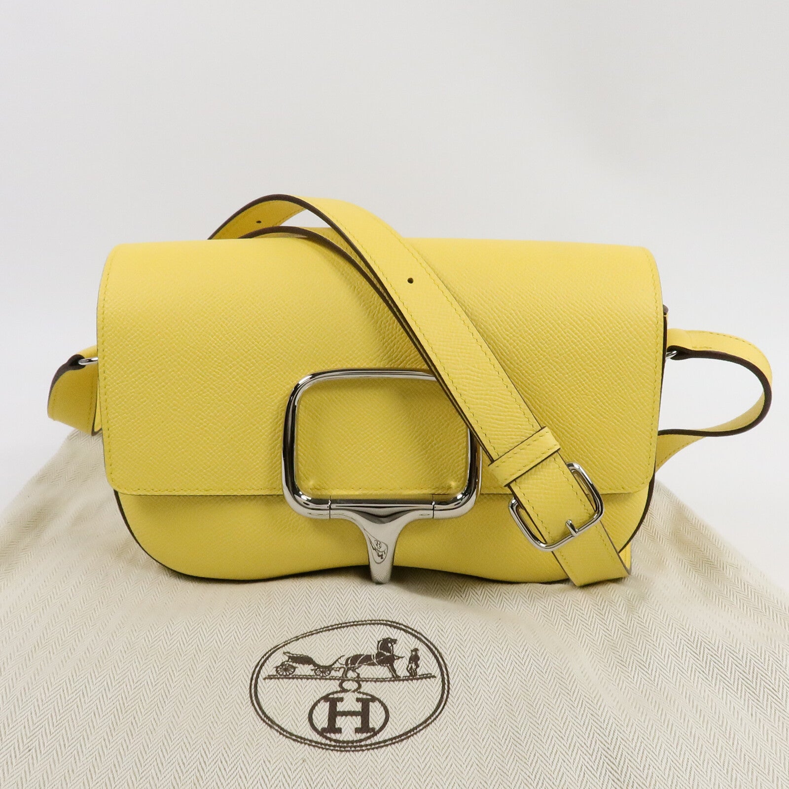 HERMES Epsom皮革Della Cavalleria Elan肩背袋