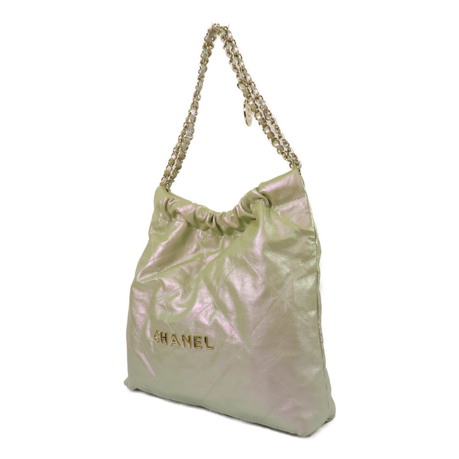 CHANEL 牛皮皮革Chanel 22 Medium鏈帶肩背袋