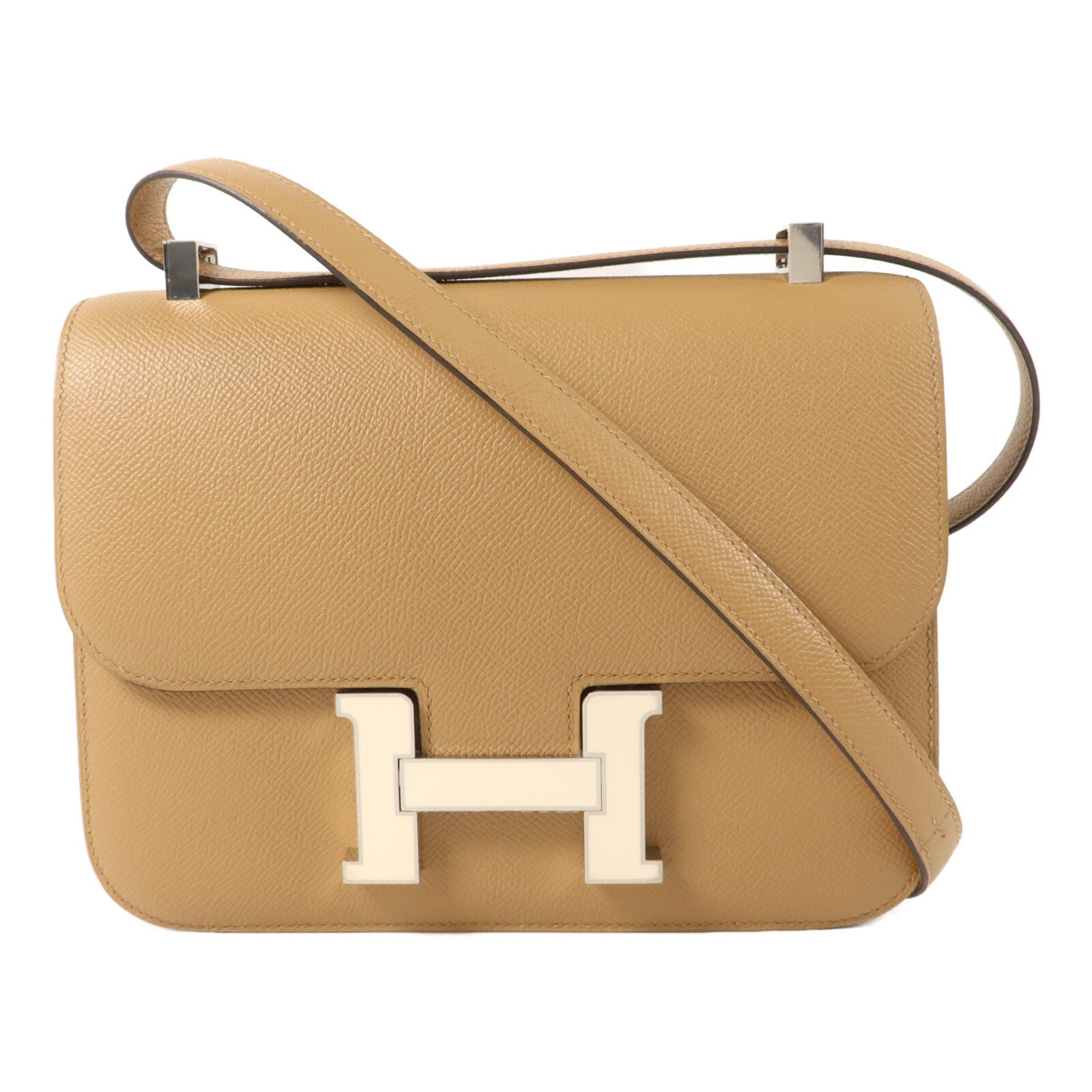 HERMES Epsom皮革Constance 24肩背袋Chai