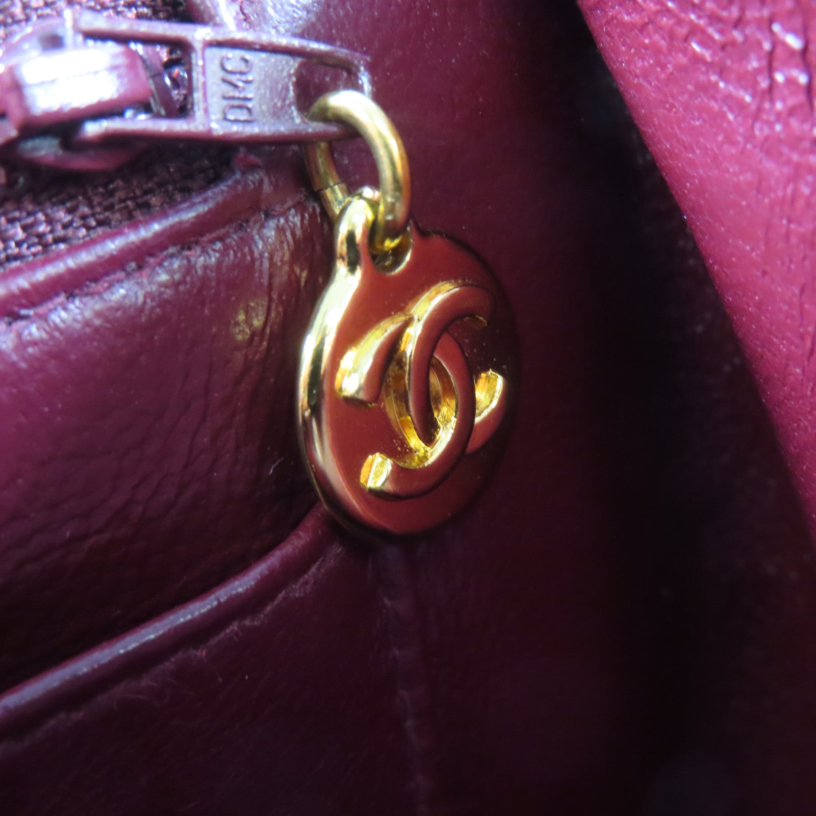 CHANEL 【激減優惠】菱格牛皮皮革Vintage Shoulder Bag金扣鏈帶肩背袋黑色