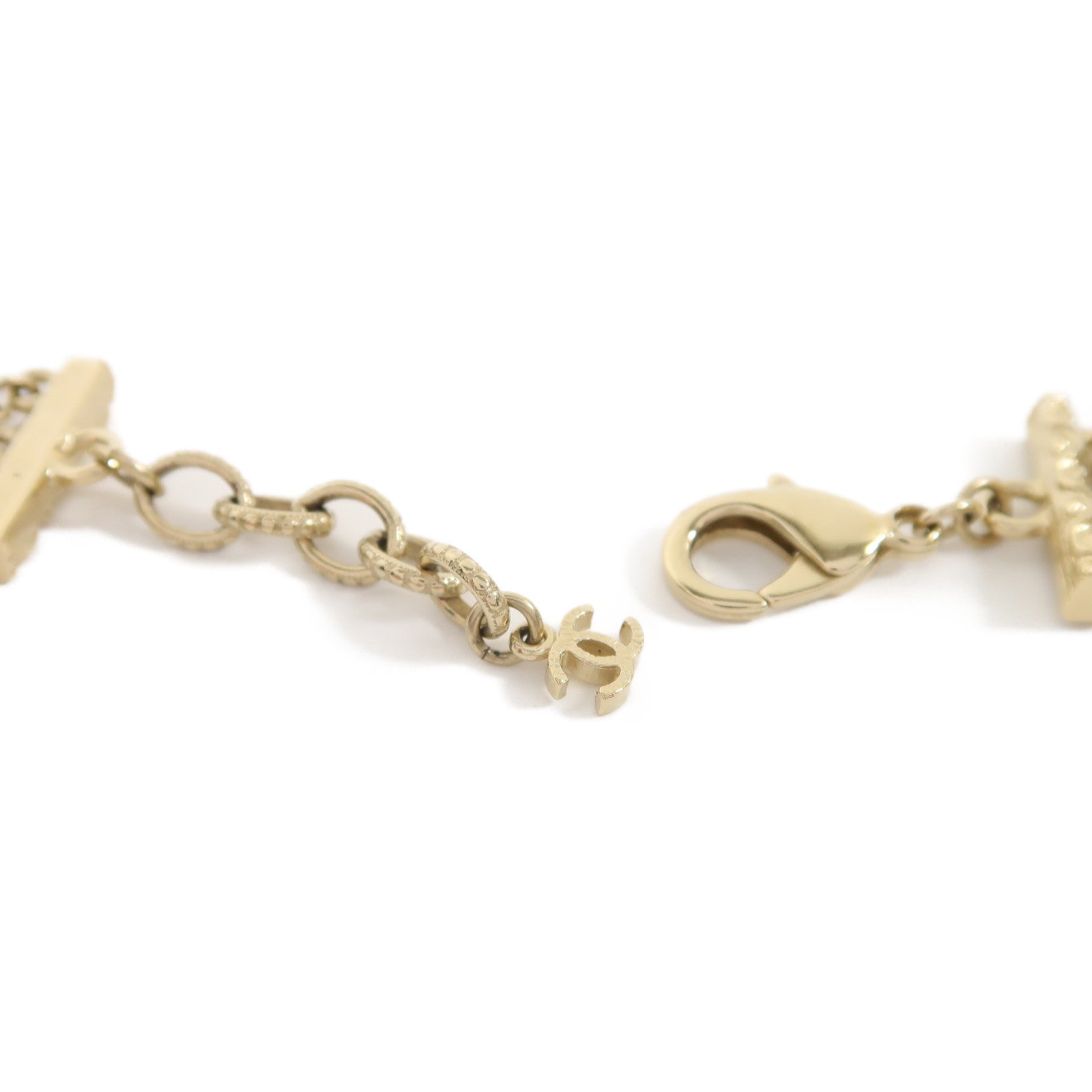 CHANEL 金屬Necklace項鍊金色/紅色/藍色