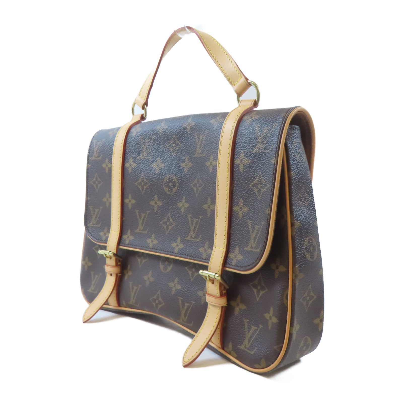 LOUIS VUITTON Monogram Sac Marelle A Dos金扣背包啡色