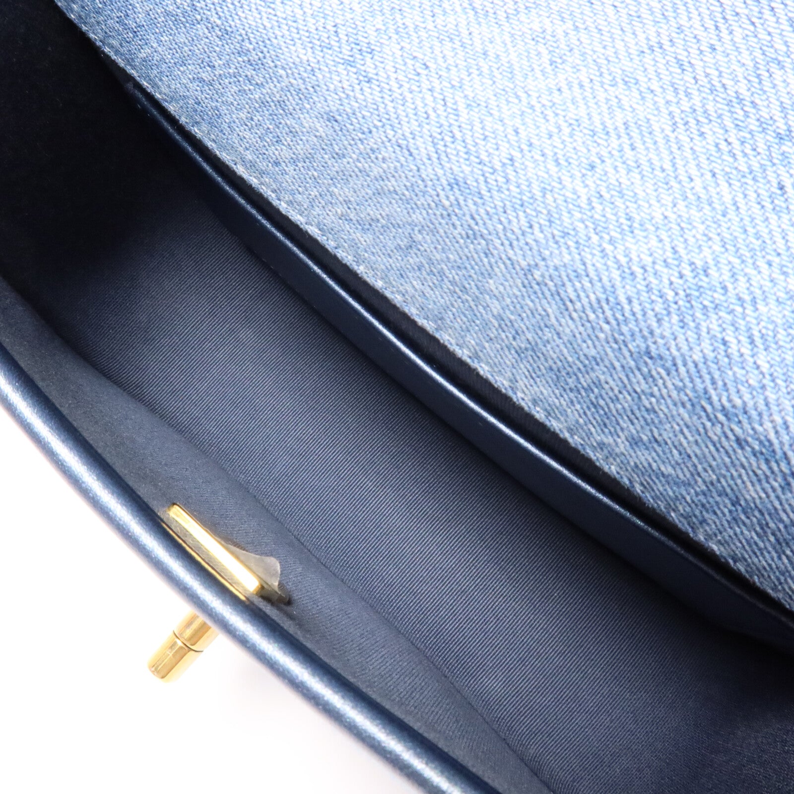 CHANEL 牛仔布Small Demin Messenger鏈帶手挽肩背兩用袋