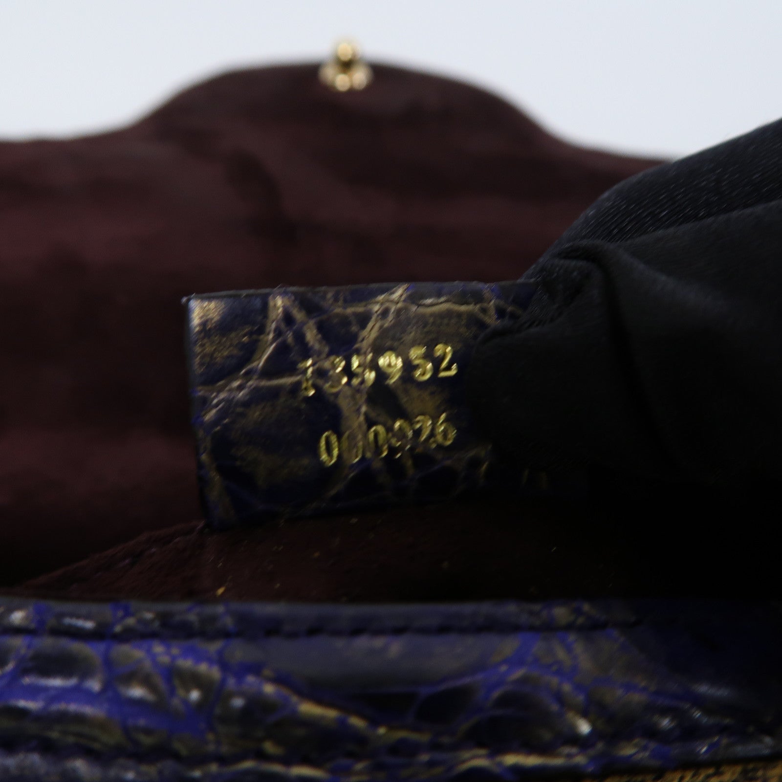 GUCCI 【激減優惠】皮革Chain Shoulder金扣鏈帶肩背袋藍色