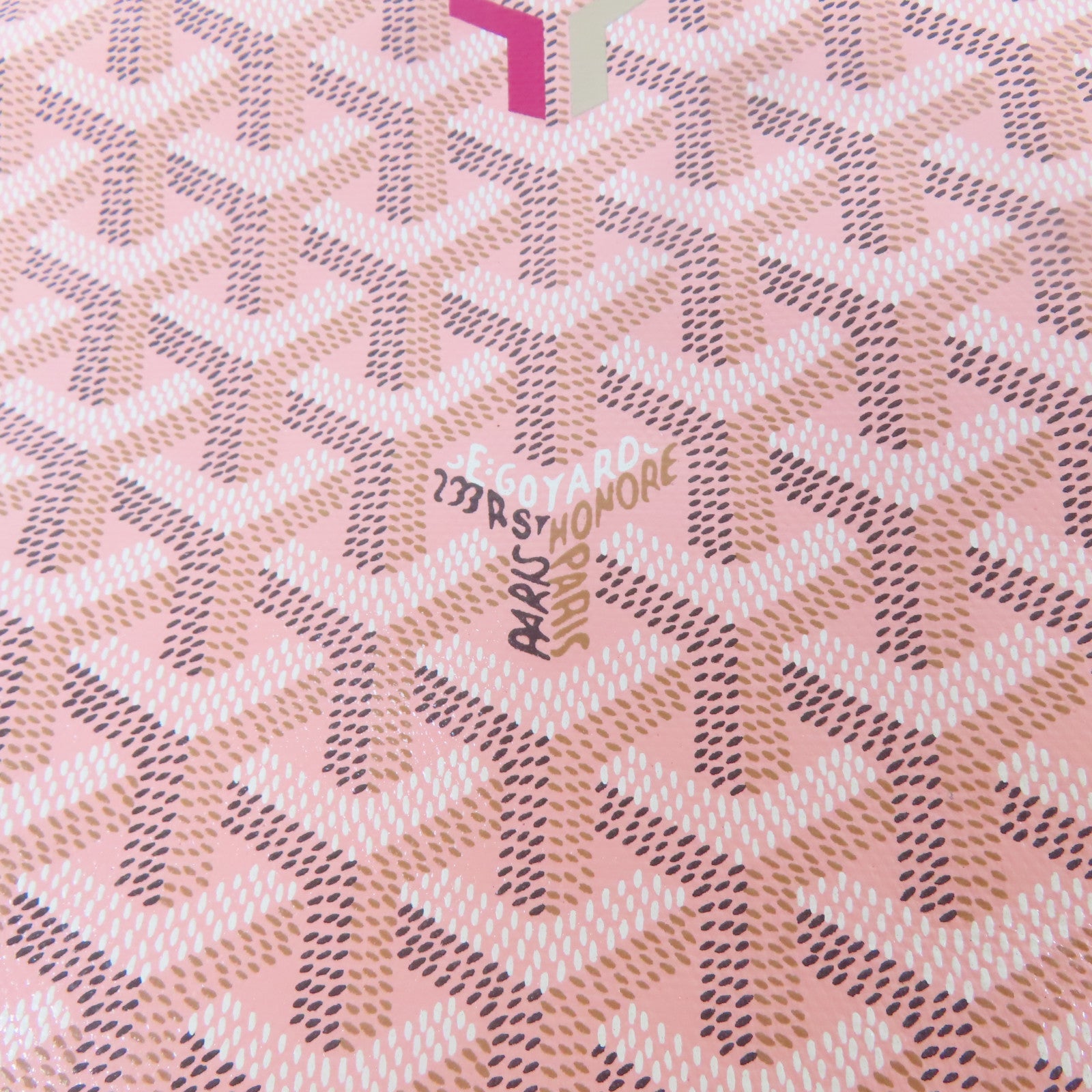 GOYARD 塗層帆布2 Way Shoulder Bag手挽肩背兩用袋粉紅色