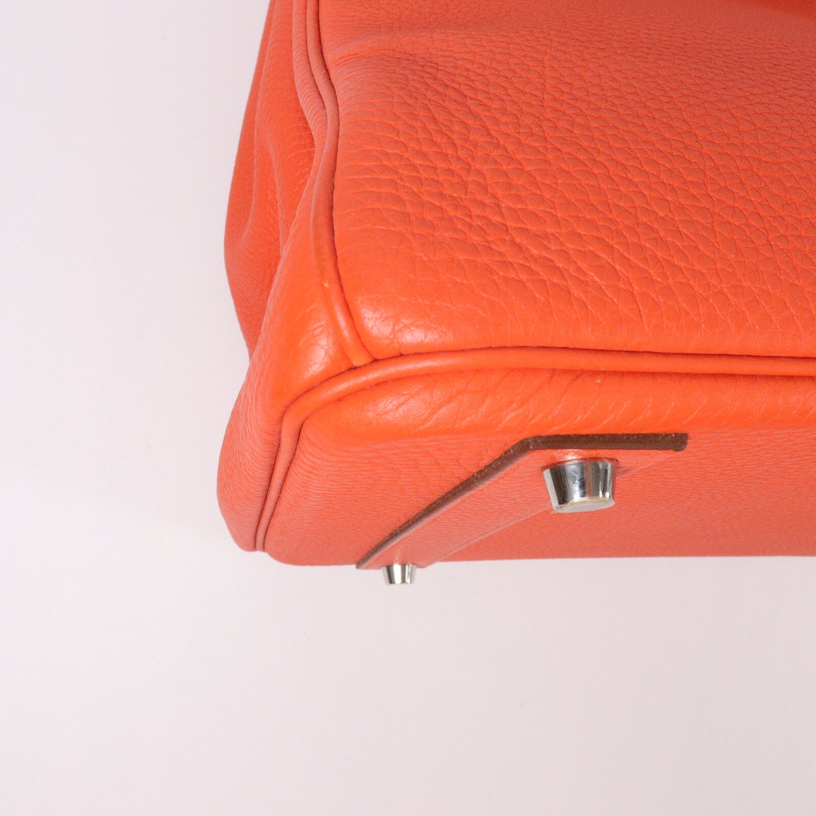 HERMES Togo皮革Birkin 40手挽袋Orange Poppy