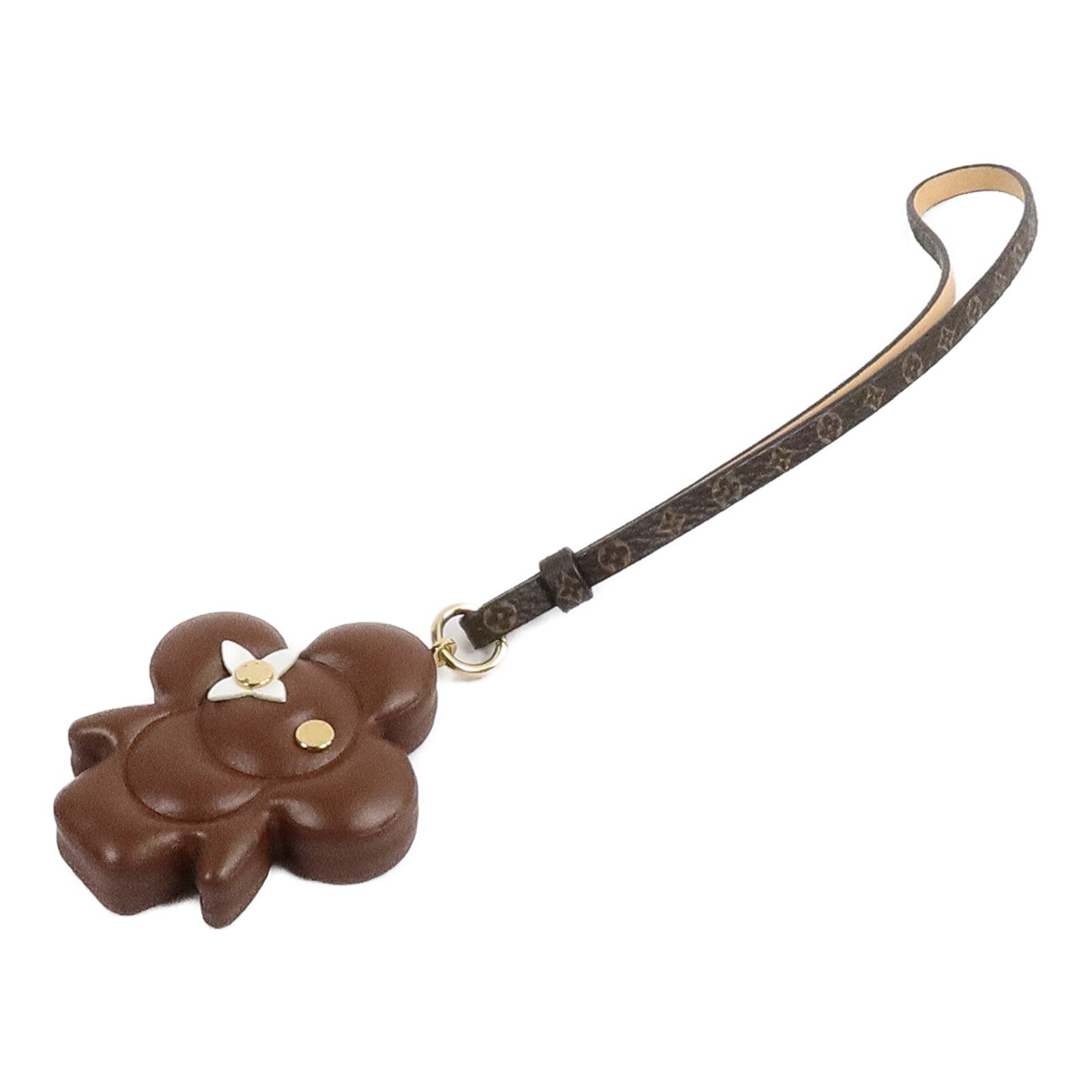 LOUIS VUITTON Monogram/金屬Vivienne Chocolate Bag Charm掛飾