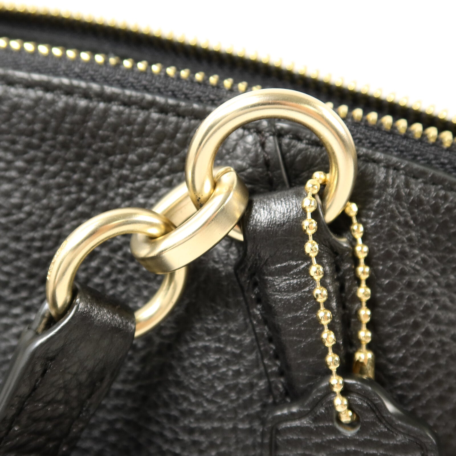 COACH 牛皮皮革2 Way Shoulder手挽肩背兩用袋