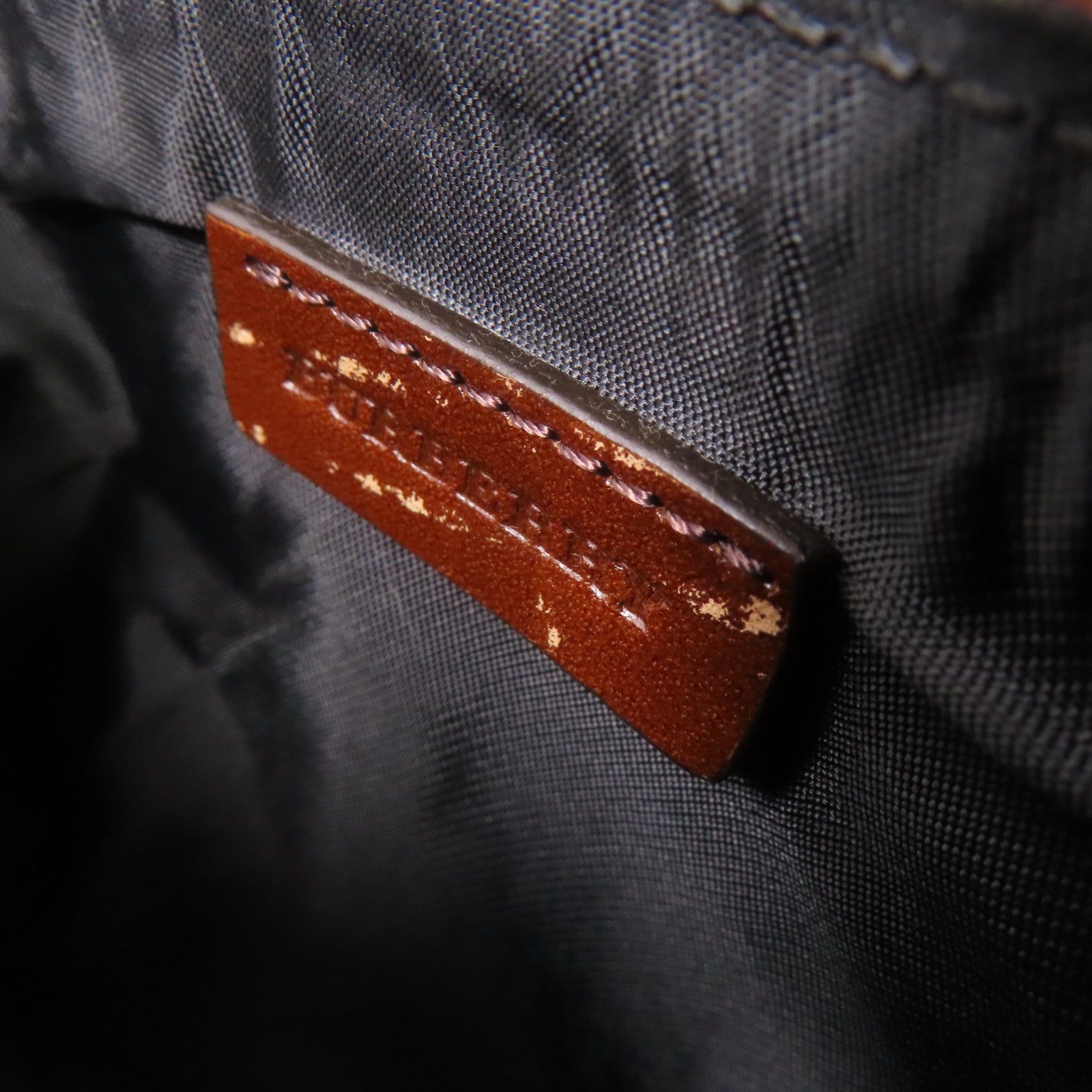 BURBERRY 帆布/皮革Shoulder Bag金扣肩背袋棕色/卡其色