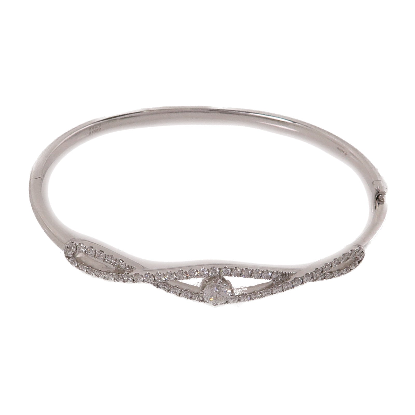JEWELRY 18K白金Diamond Bracelet 0.71ct/0.25ct鑽石手鐲