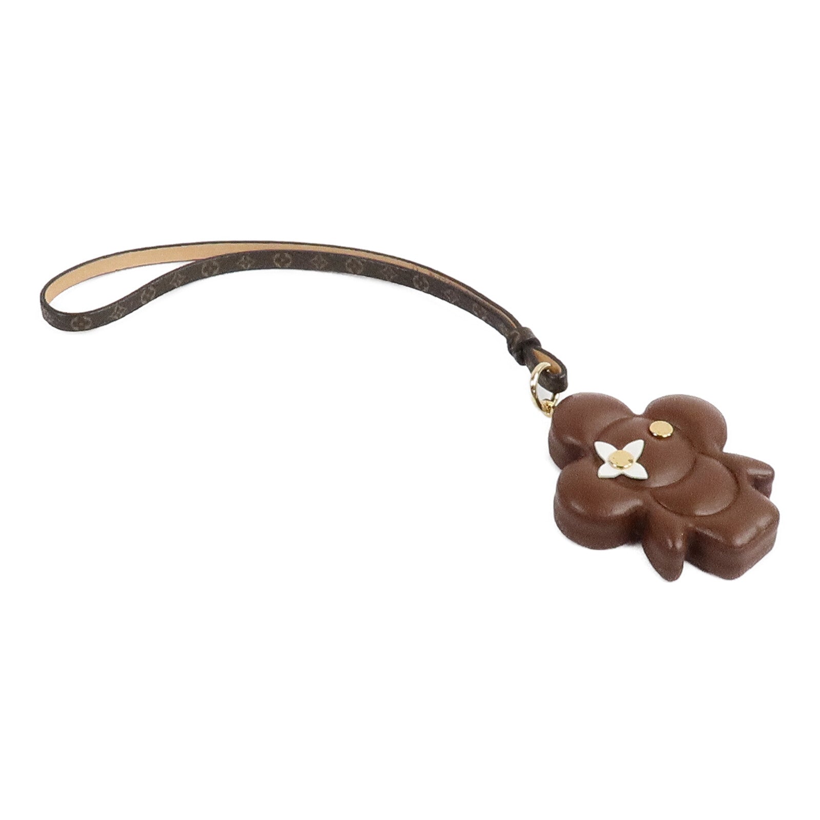 LOUIS VUITTON Monogram/金屬Vivienne Chocolate Bag Charm掛飾