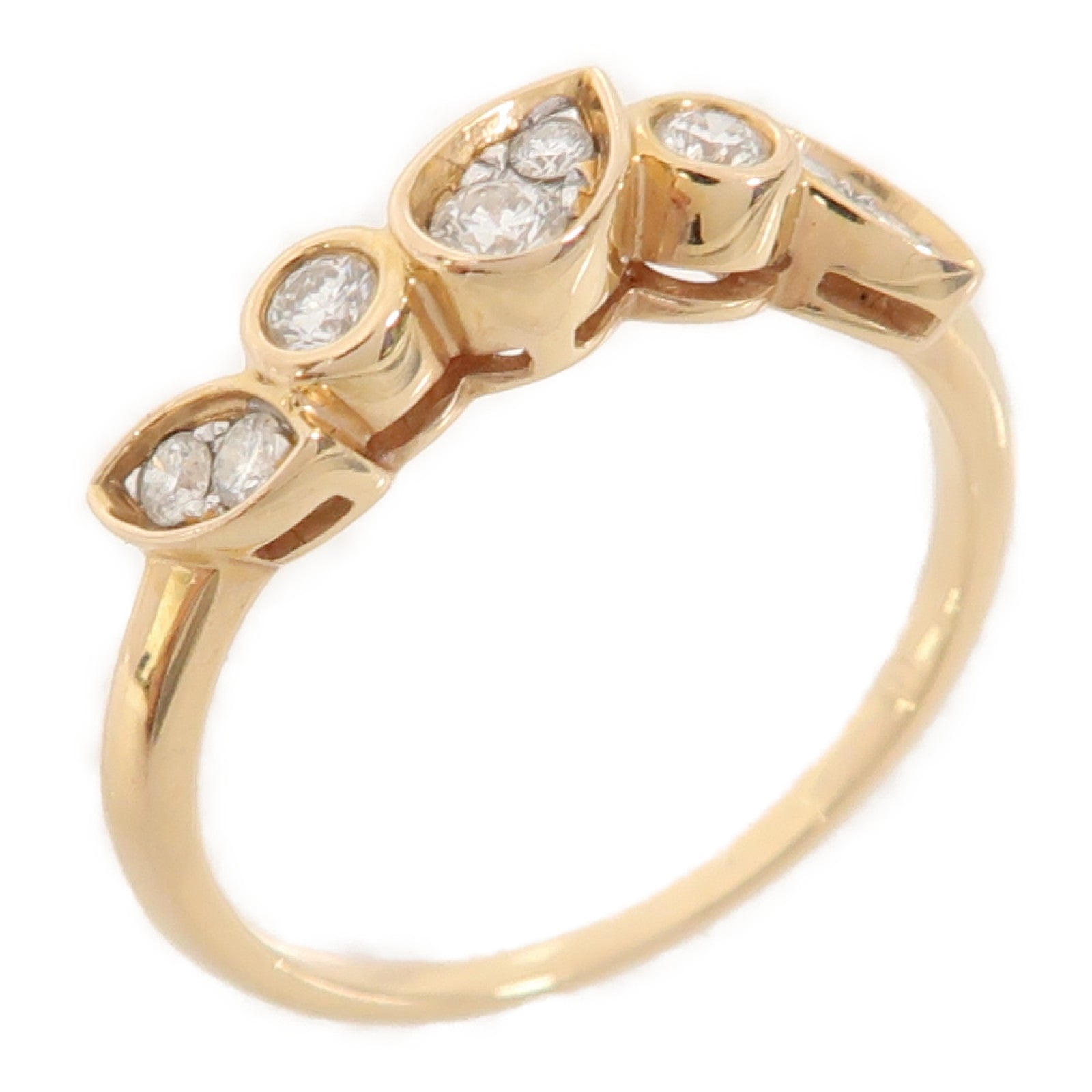 JEWELRY 18K玫瑰金Diamond Ring 0.22ct鑽石戒指US#5.75