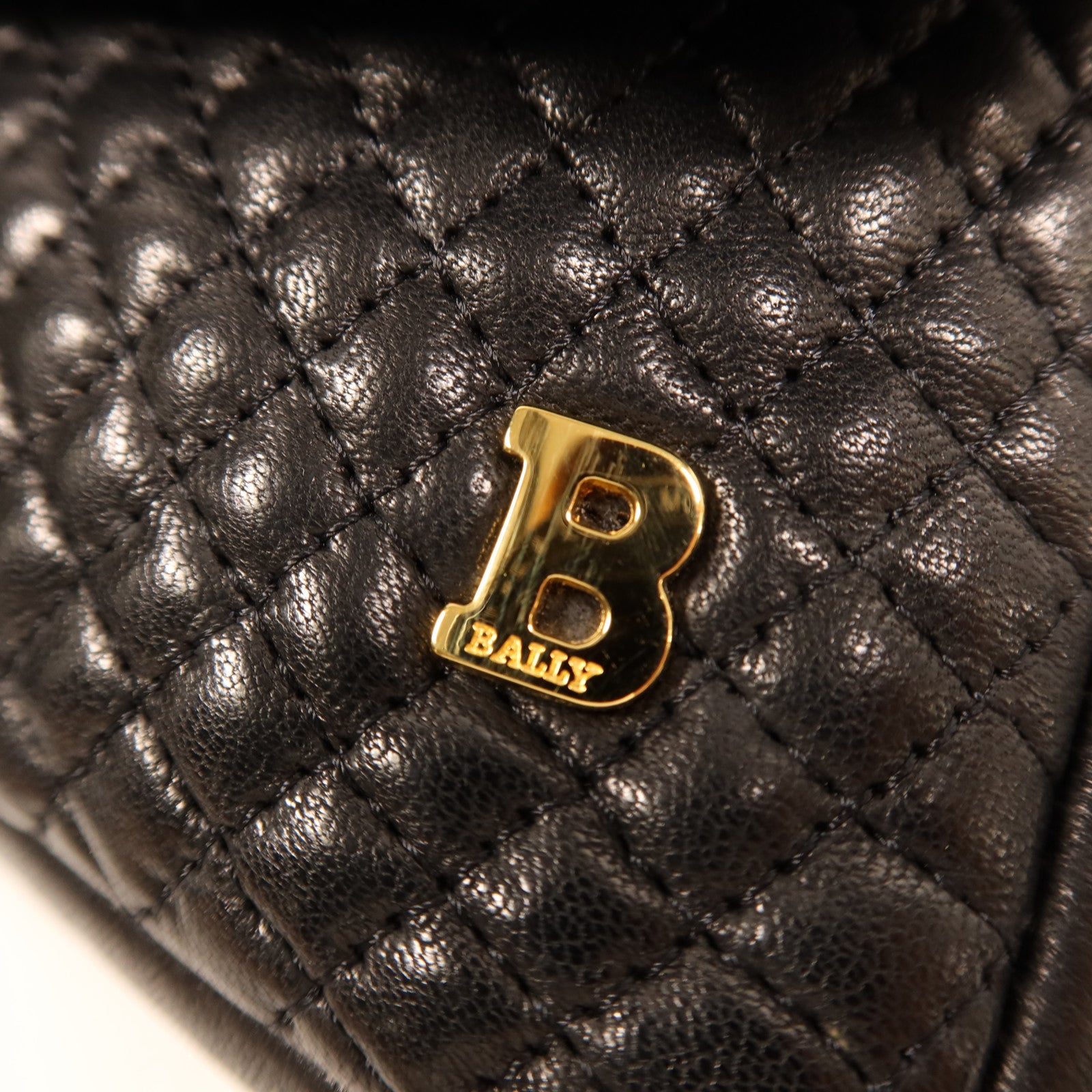BALLY 羊皮皮革Chain Shoulder Bag金扣鏈帶肩背袋