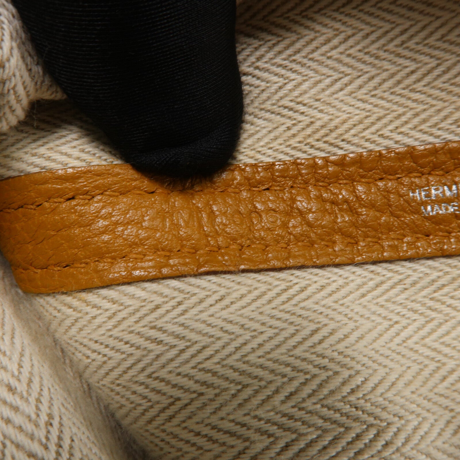 HERMES Negonda皮革Garden Party PM手挽袋Sesame