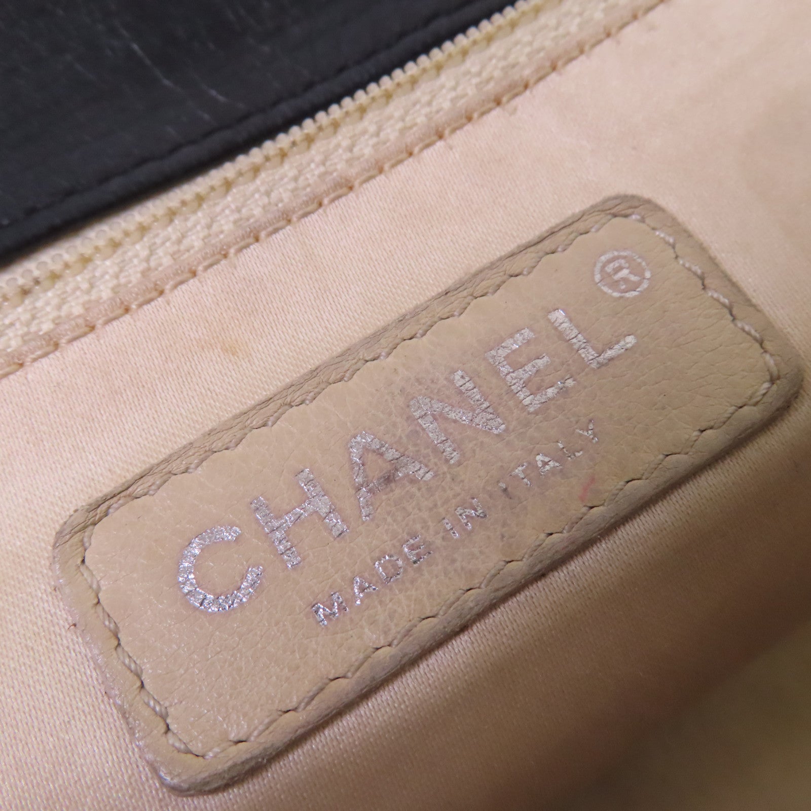 CHANEL 【激減優惠】菱格牛皮皮革Chain Shoulder Bag銀扣鏈帶肩背袋黑色