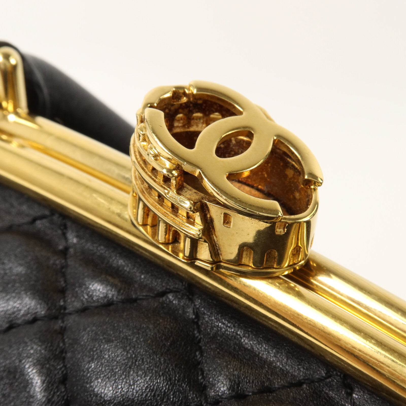 CHANEL 牛皮皮革Shoulder Bag鏈帶手挽肩背兩用袋