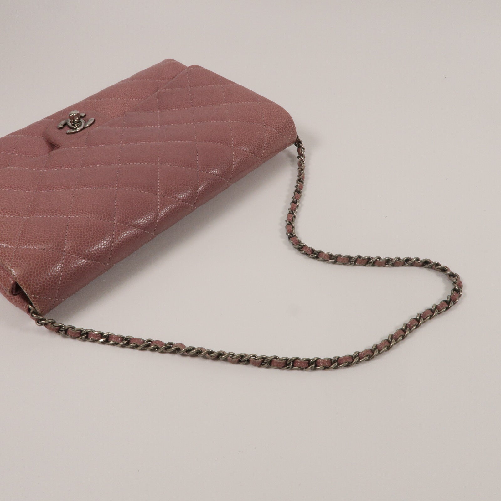 CHANEL 牛皮皮革Clutch Flap With Chain鏈帶肩背袋