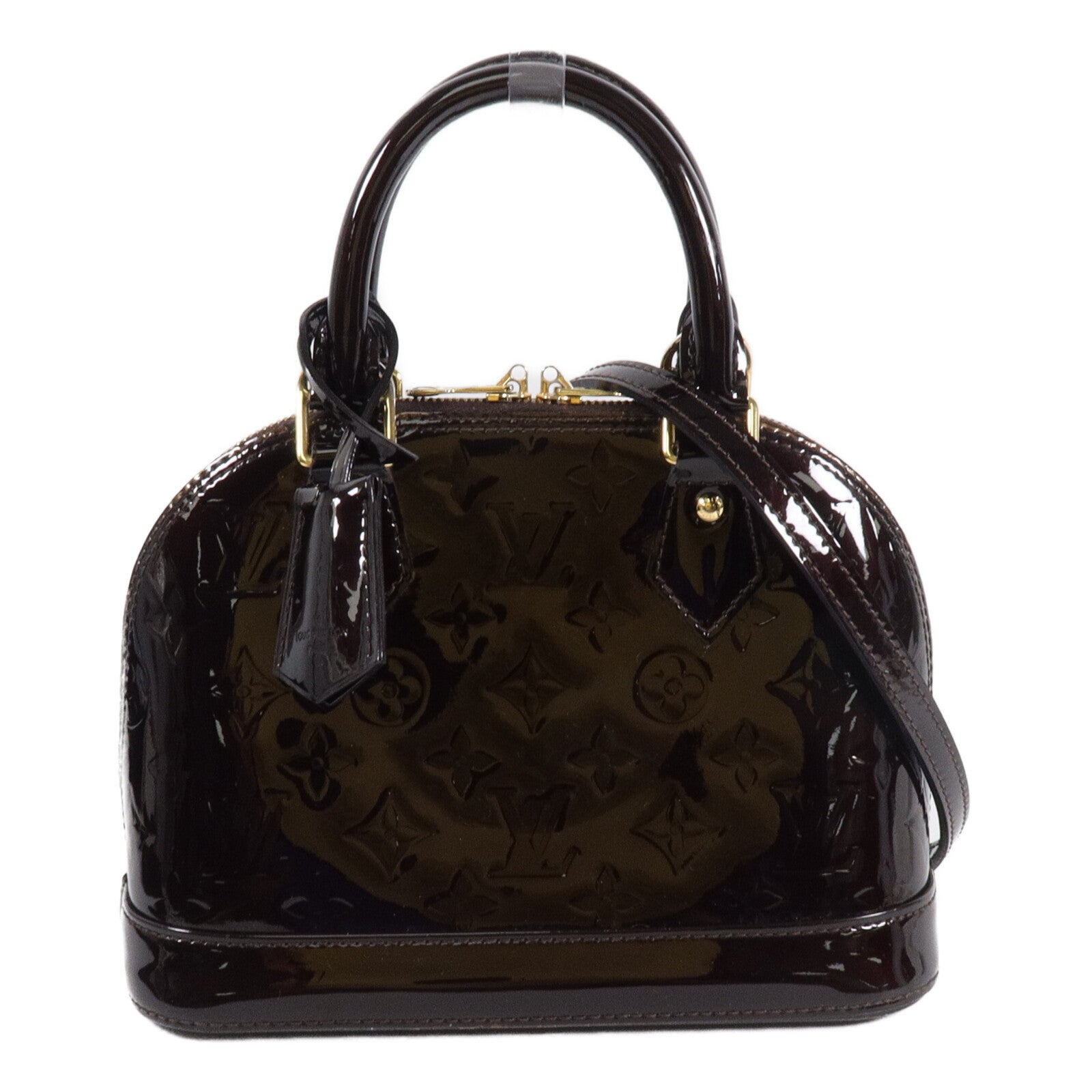 LOUIS VUITTON Monogram Vernis Alma BB手挽肩背兩用袋