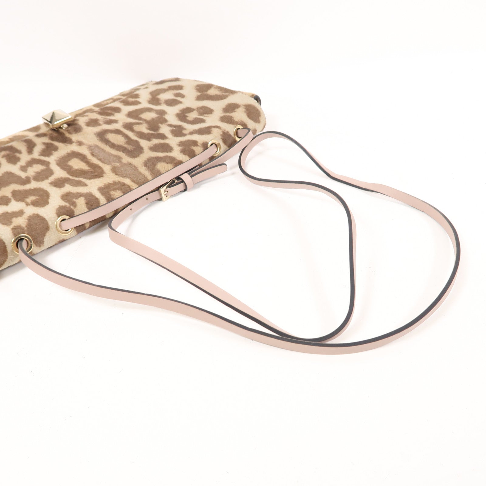 Valentino 【激減優惠】馬毛Shoulder Bag金扣肩背袋