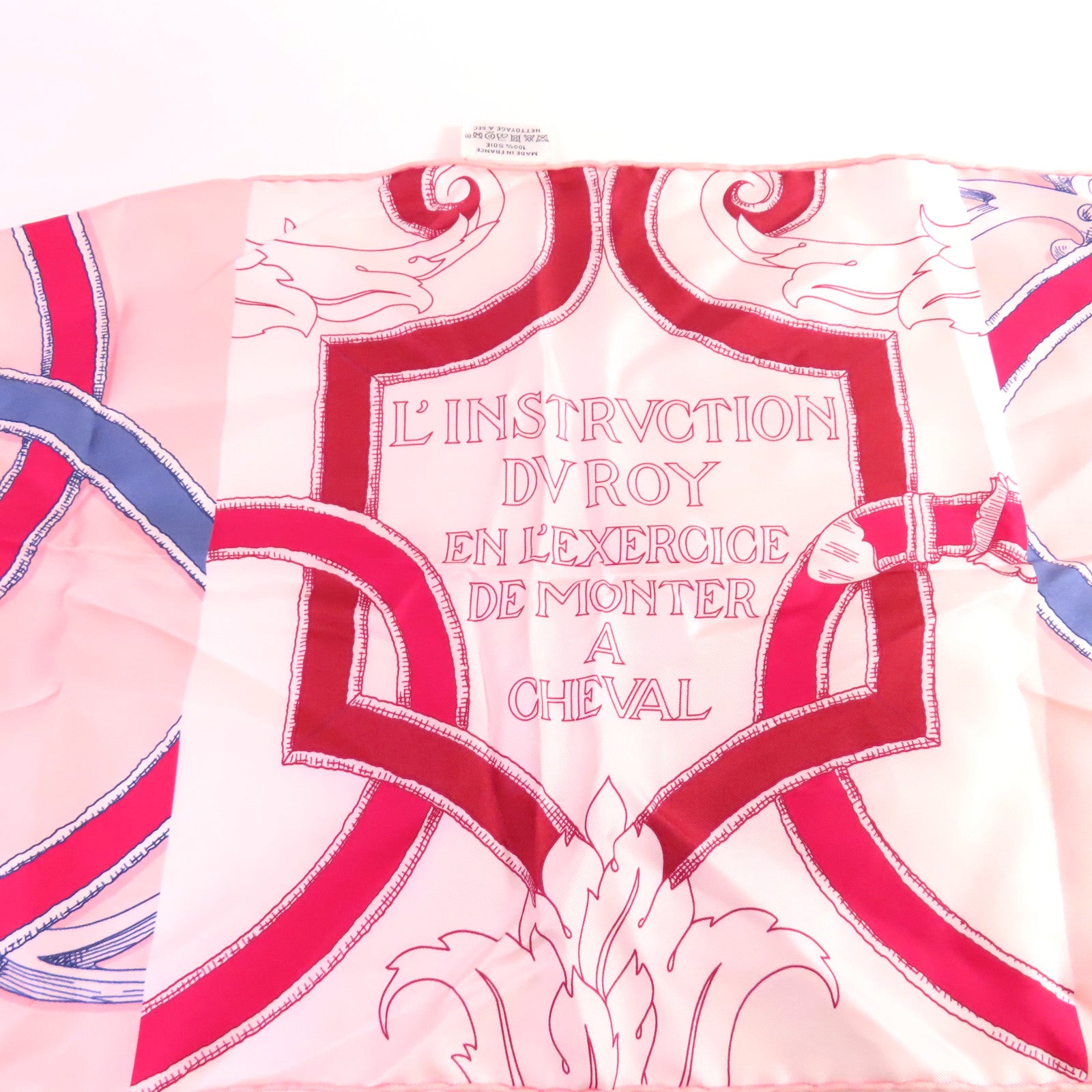 HERMES 絲質Maxi Twilly Scarf絲巾粉紅色/紅色/彩色