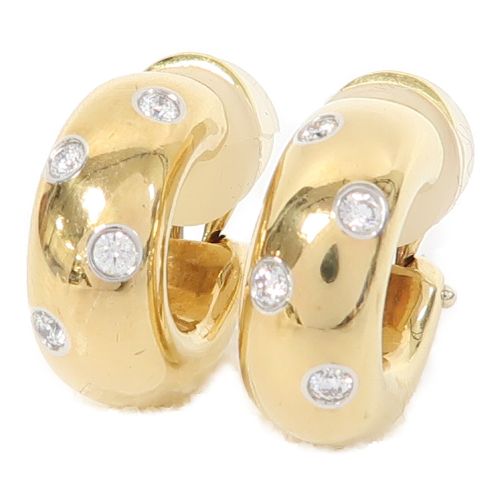 TIFFANY＆CO 18K金/Pt950鉑金Elsa Peretti Earrings耳環