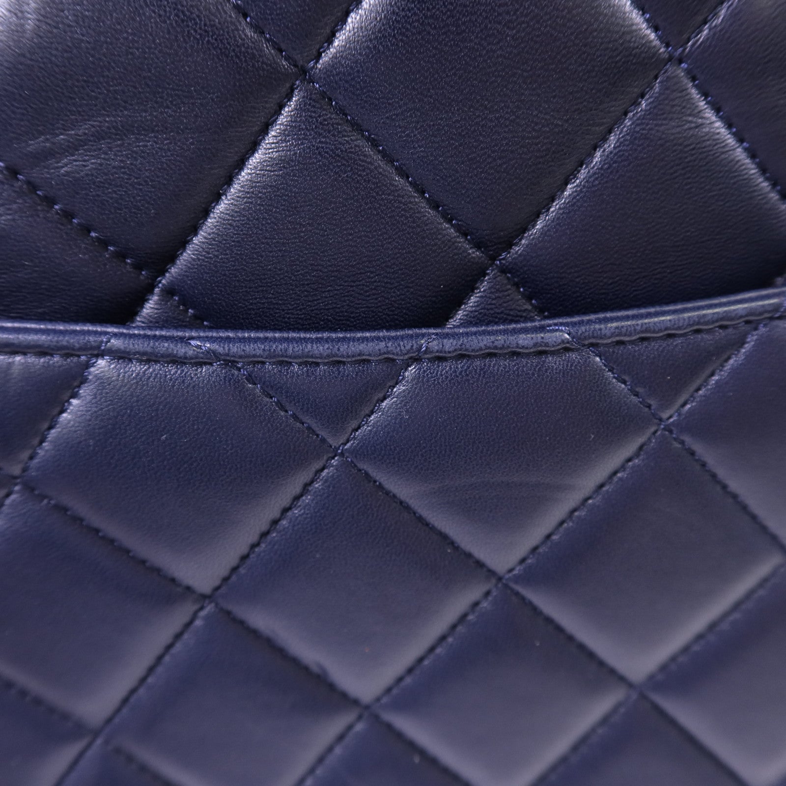 CHANEL 羊皮皮革Large Trendy CC銀扣鏈帶手挽肩背兩用袋