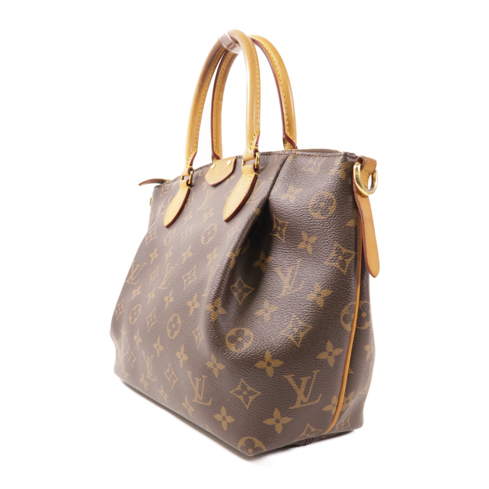 LOUIS VUITTON LV GHW Turenne MM 2 Way Bag M48814 Monogram Brown