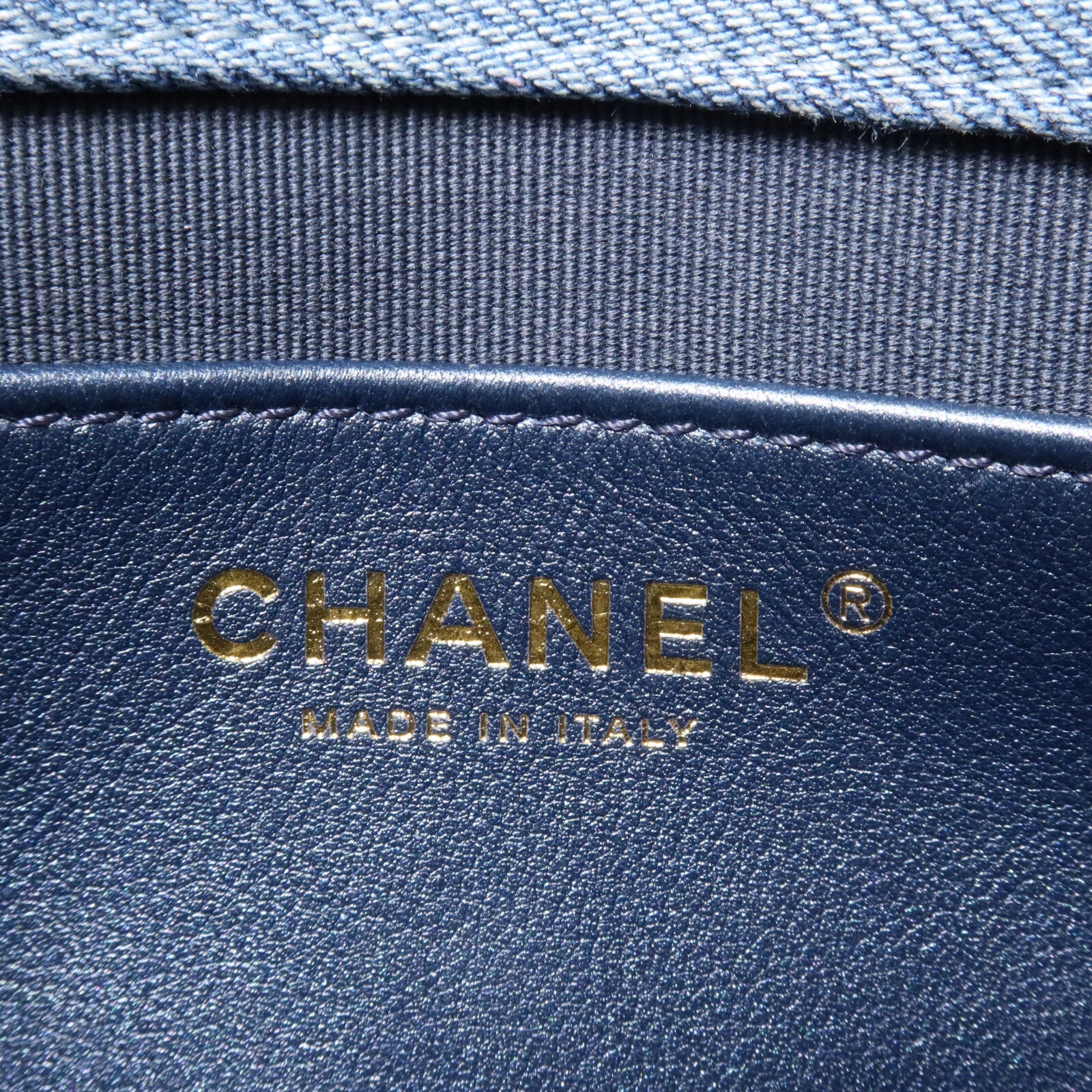 CHANEL 牛仔布Small Demin Messenger鏈帶手挽肩背兩用袋