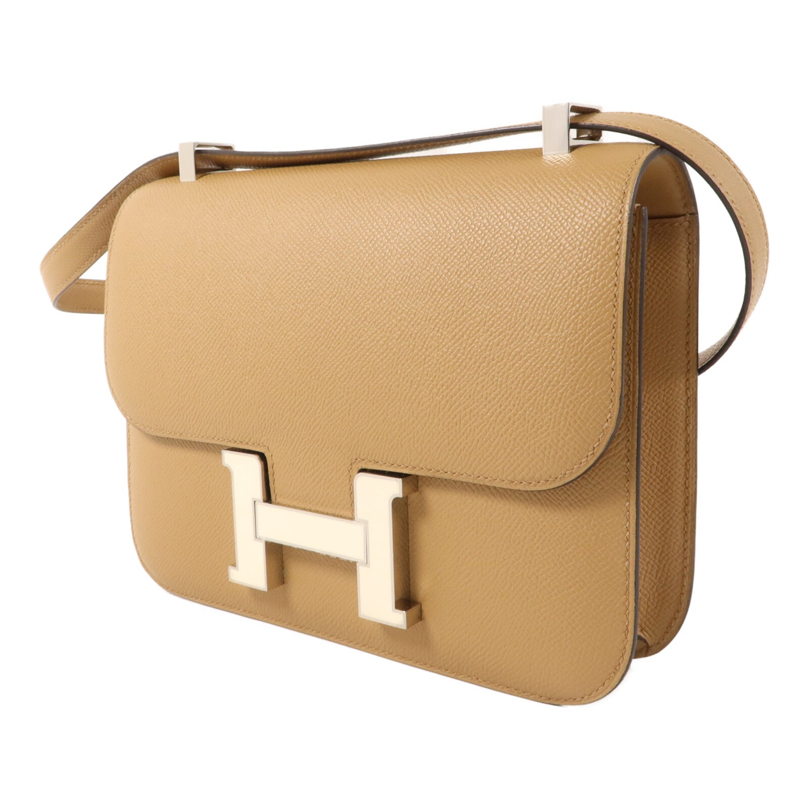 HERMES Epsom皮革Constance 24肩背袋Chai