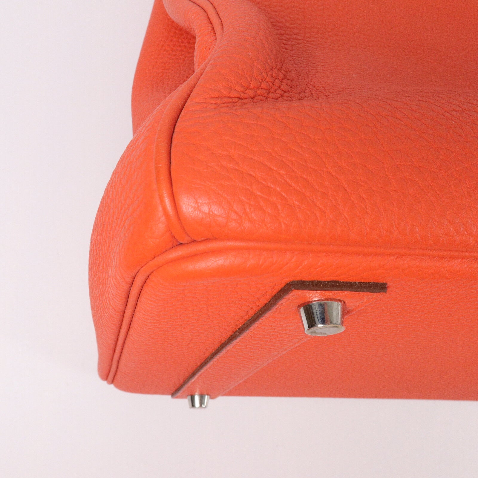HERMES Togo皮革Birkin 40手挽袋Orange Poppy