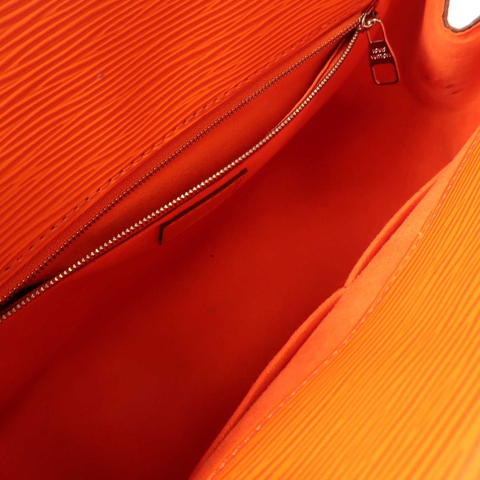 LOUIS VUITTON Epi Marly BB銀扣手挽肩背兩用袋橙色