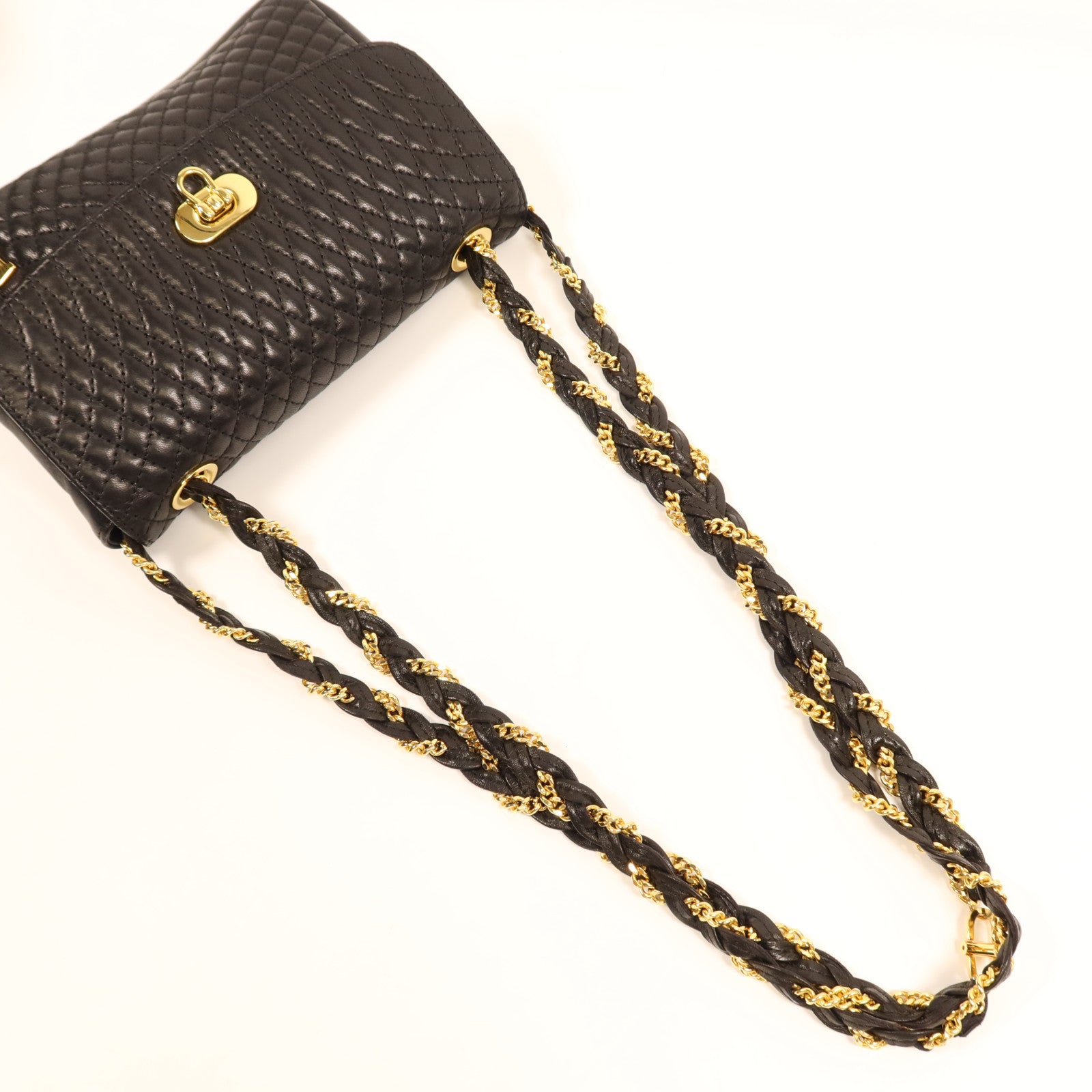 BALLY 羊皮皮革Chain Shoulder Bag金扣鏈帶肩背袋