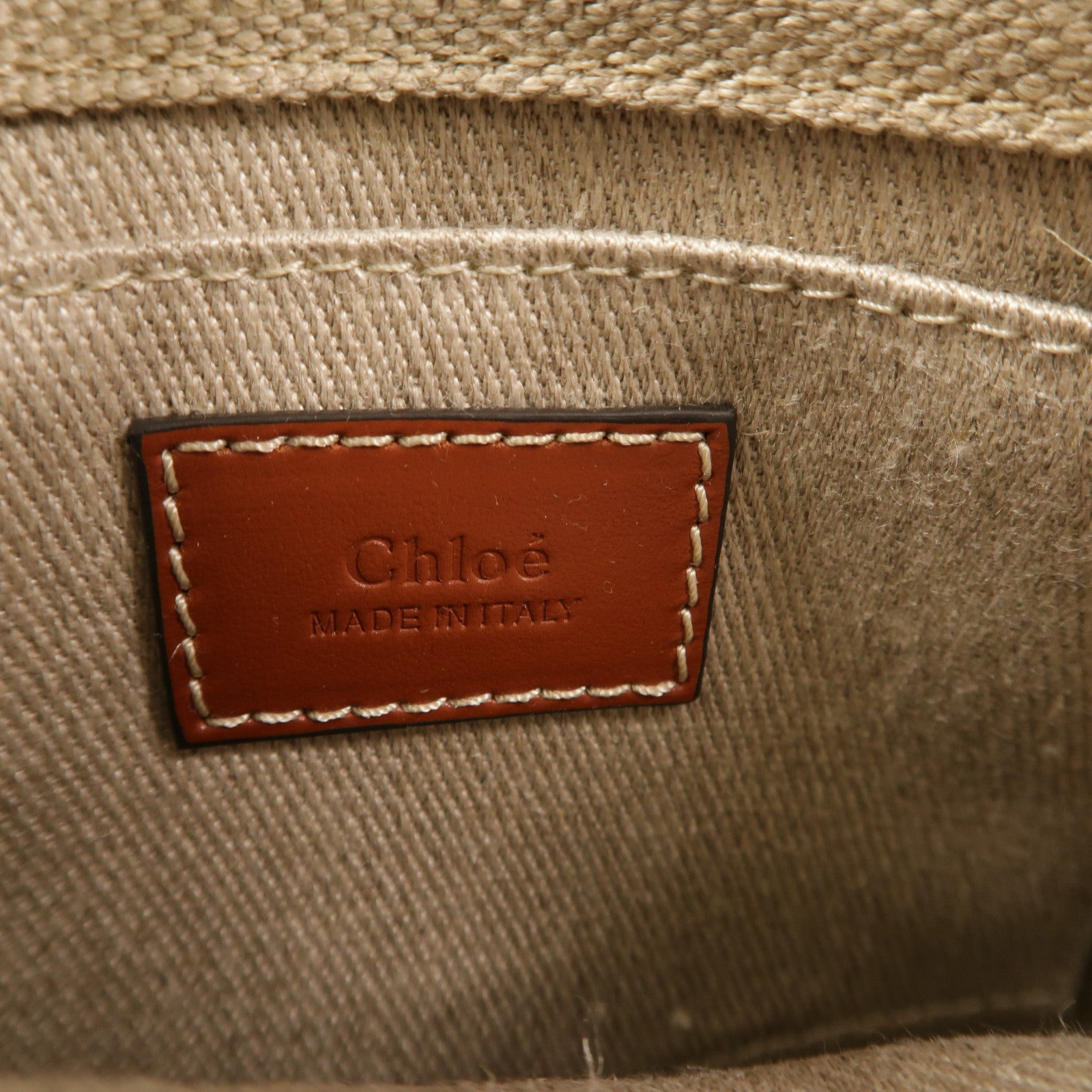 Chloe 帆布Woody Tote Bag Mini手挽肩背兩用袋