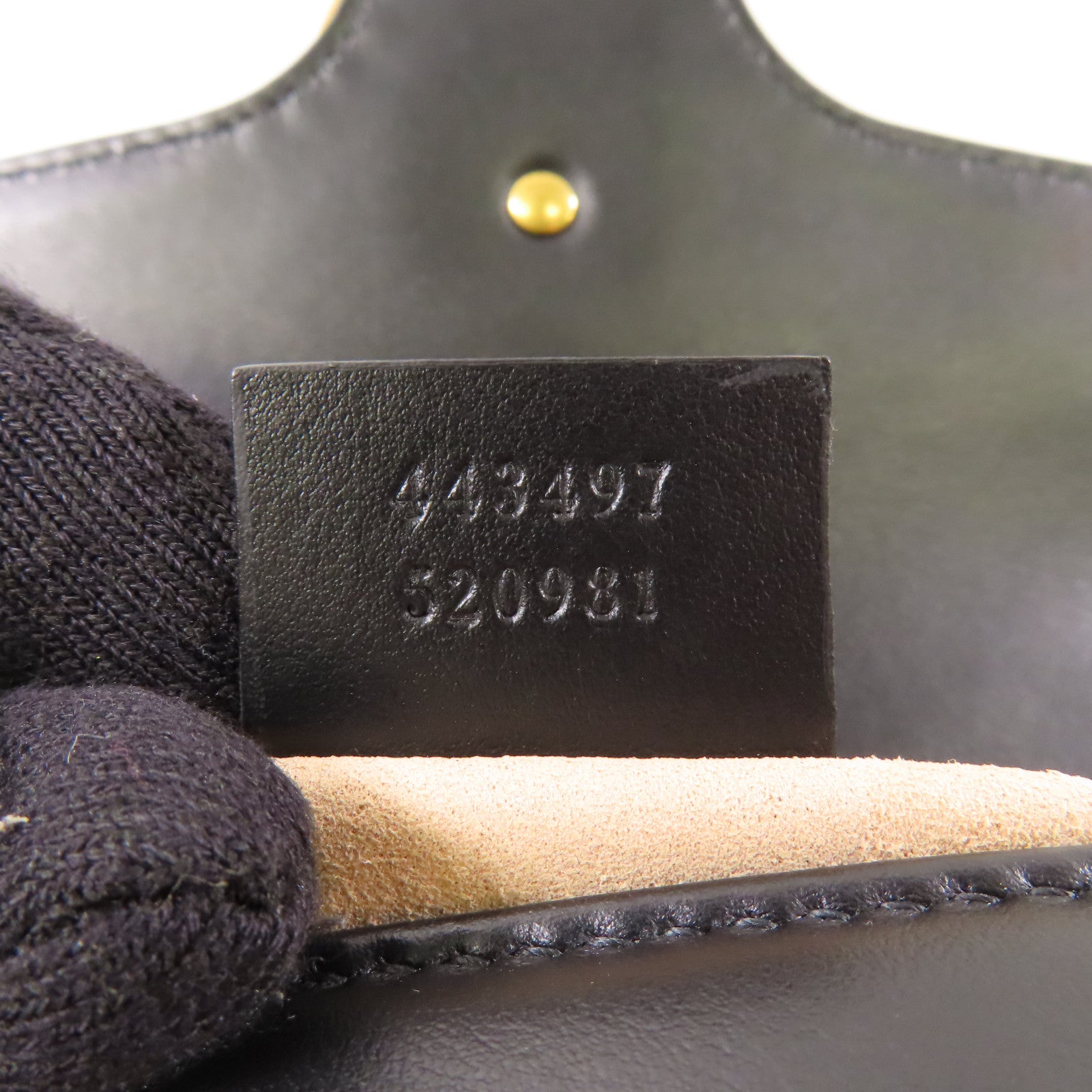 GUCCI 牛皮皮革GG Marmont金扣鏈帶肩背袋