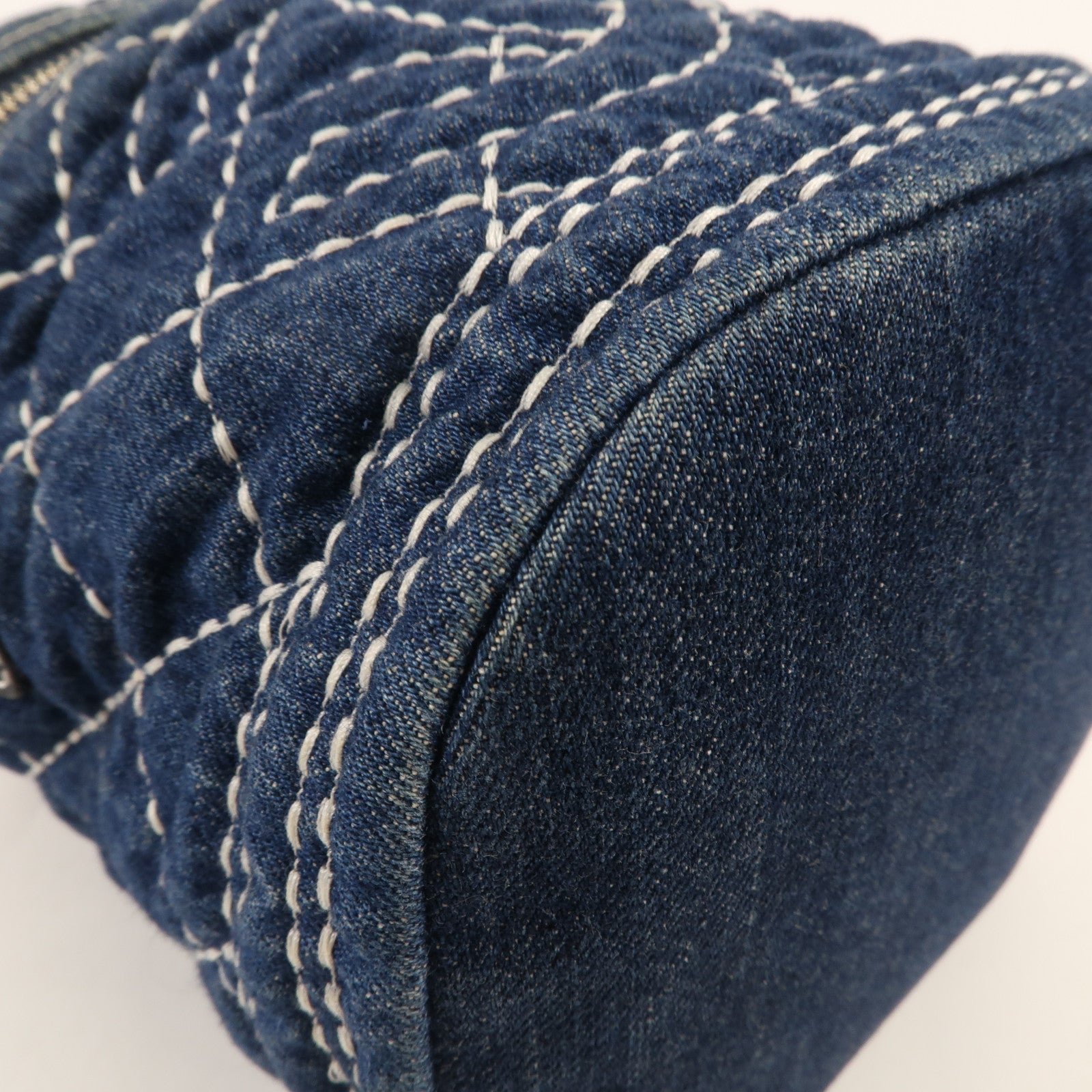 CHANEL 牛仔布Vanity Bag金扣手挽肩背兩用袋