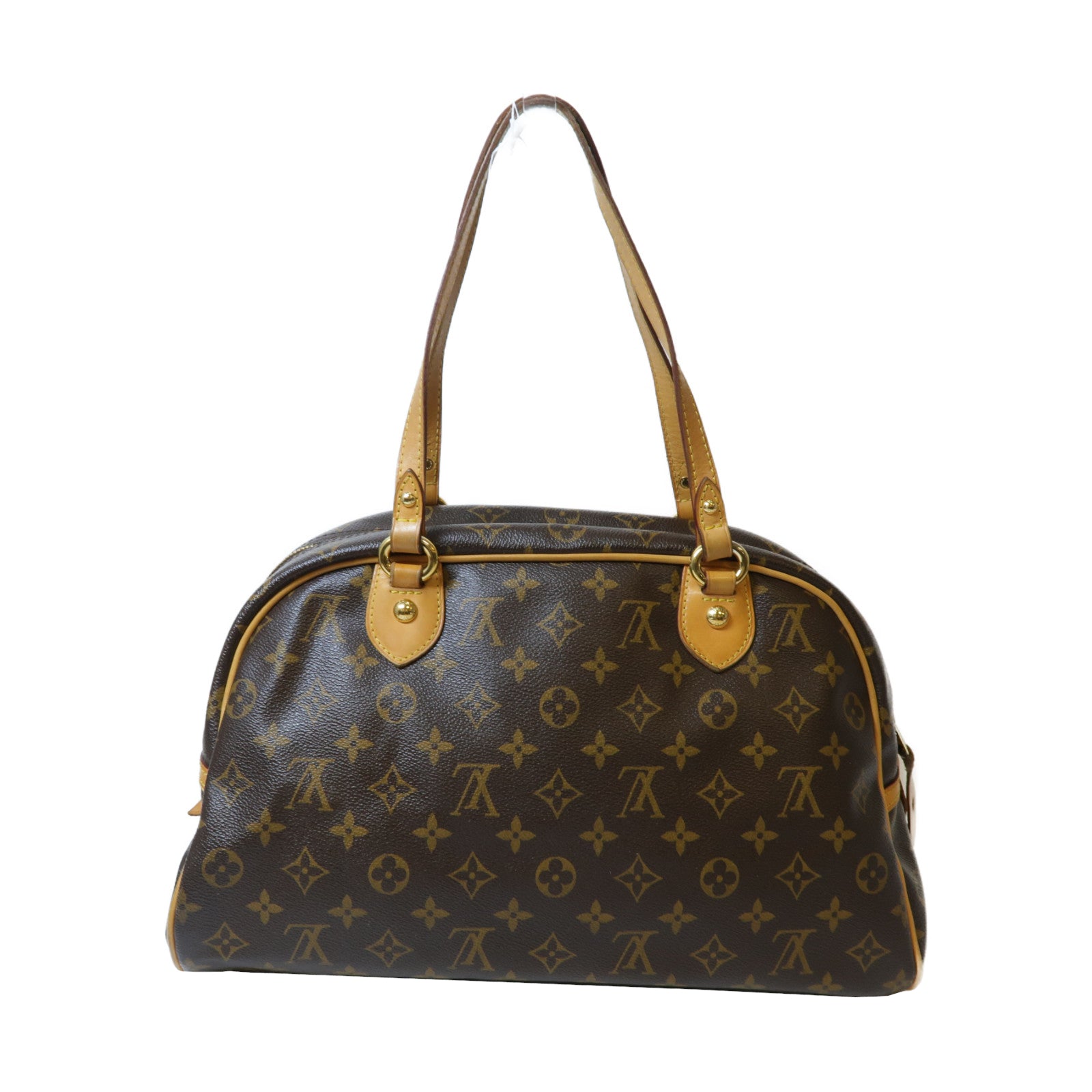 LOUIS VUITTON 【激減優惠】Monogram Montorgueil GM金扣肩背袋啡色