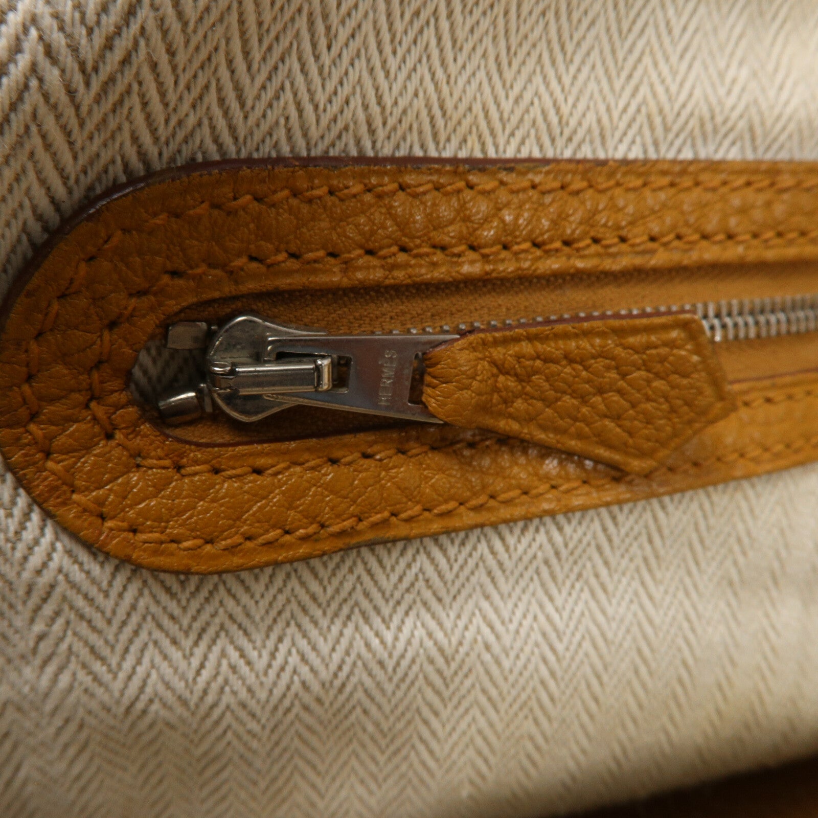 HERMES Negonda皮革Garden Party PM手挽袋Sesame
